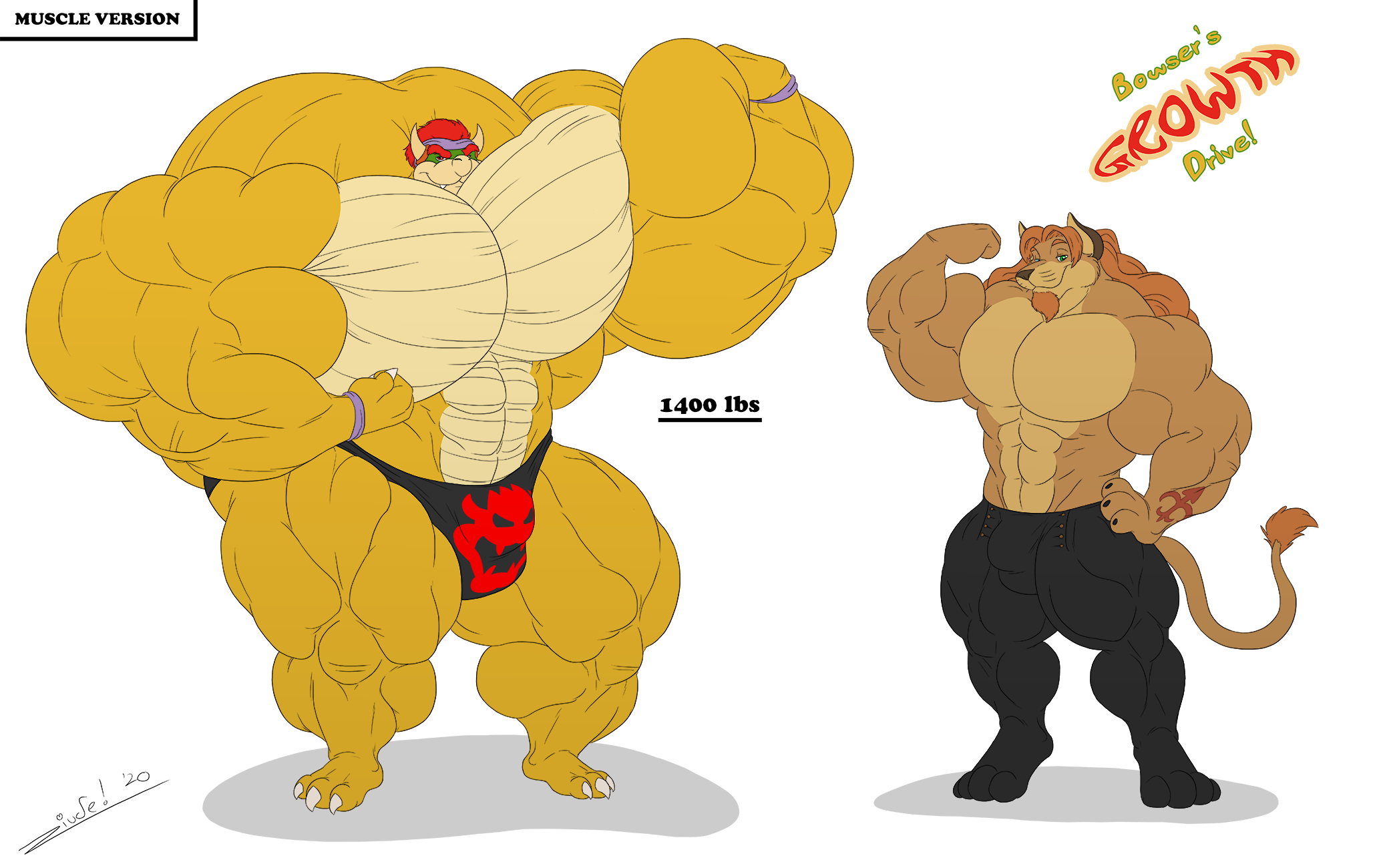 Bowser muscle growth