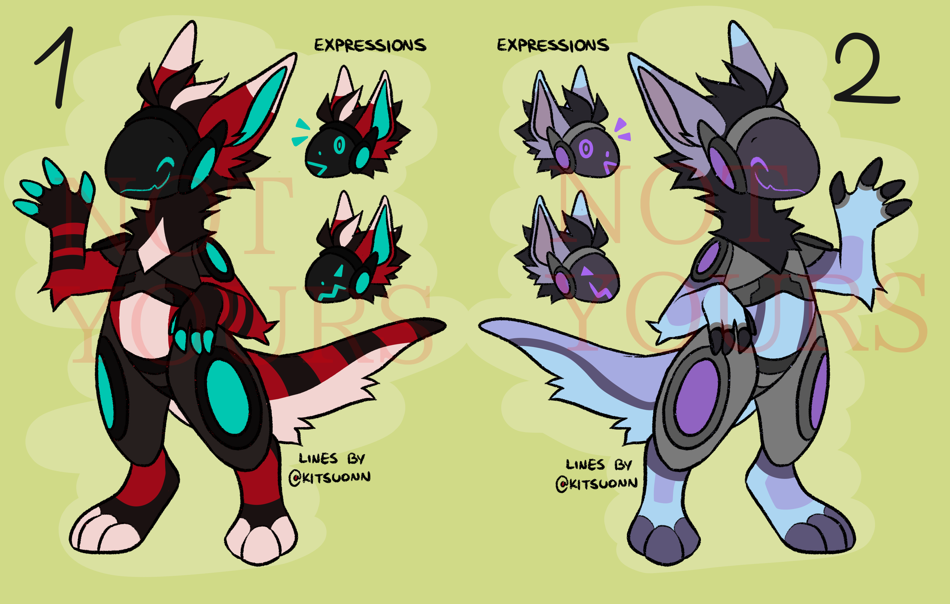 Protogen Adoptables (closed)(ota) By Judasthedemonwolf -- Fur Affinity 