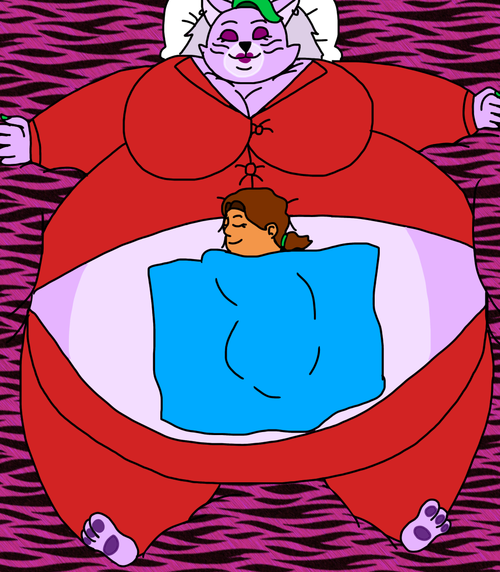 Cassie and her wolf belly bed by Jude567 -- Fur Affinity [dot] net