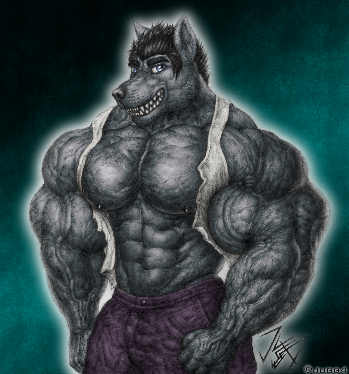 Beast Mode V2 (Commission For Furvuswolf) by Jugg4 -- Fur Affinity