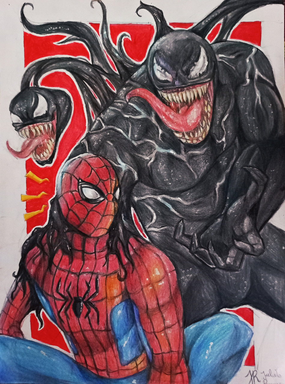 Spiderman vs Venom:. by JuliArt15 -- Fur Affinity [dot] net