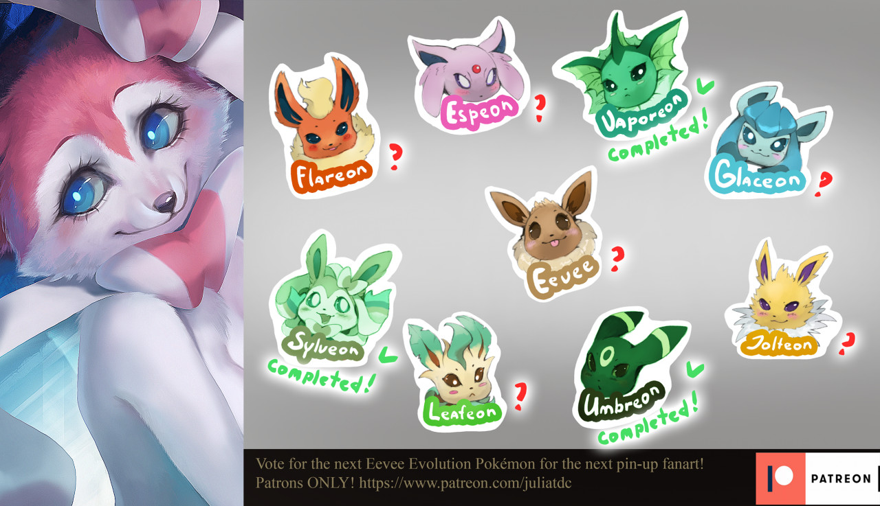 Eeveelutions by LupiArts -- Fur Affinity [dot] net