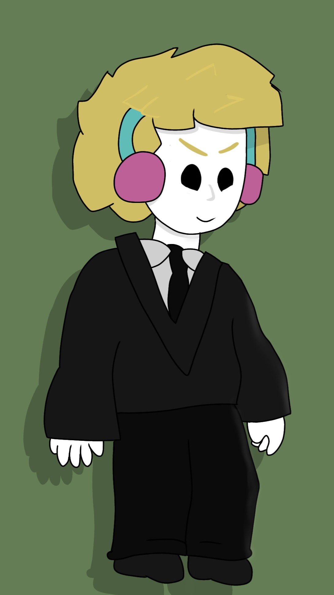 Random drawing of a roblox character.