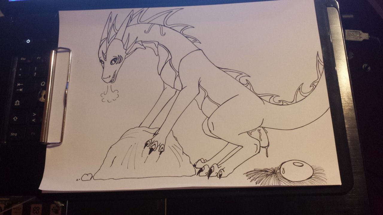 dragoness laying eggs