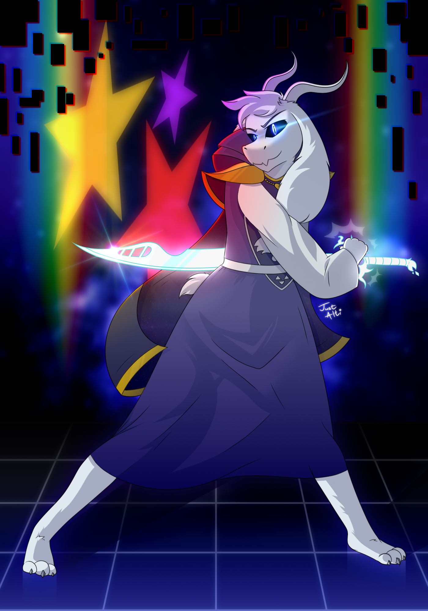 Asriel Dreemurr God of Hyperdeath (Reuploading) by JustAlti -- Fur Affinity  [dot] net