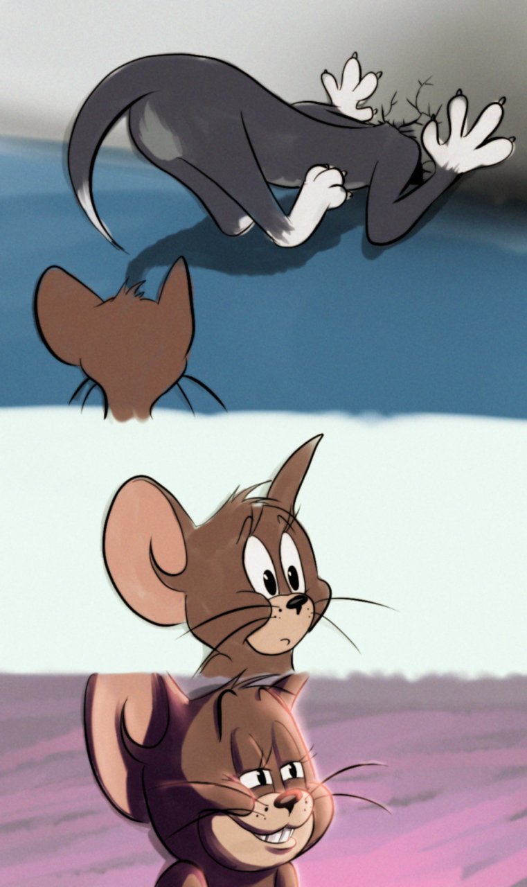 Tom and jerry butt