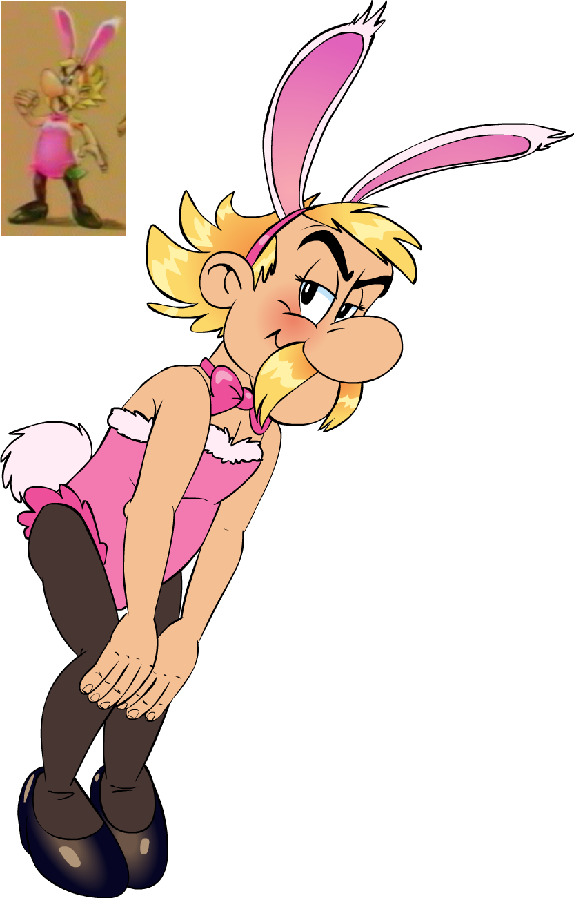 Asterix in a bunny suit by JustAWeirdoGirl -- Fur Affinity [dot] net