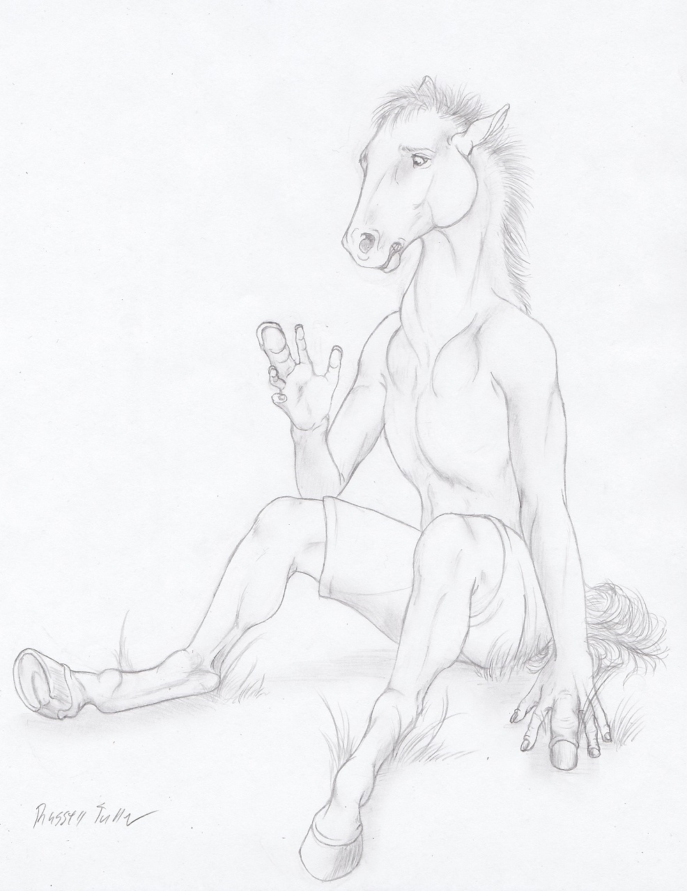 The Climb (Horse TF Story) - Illustration #4. 