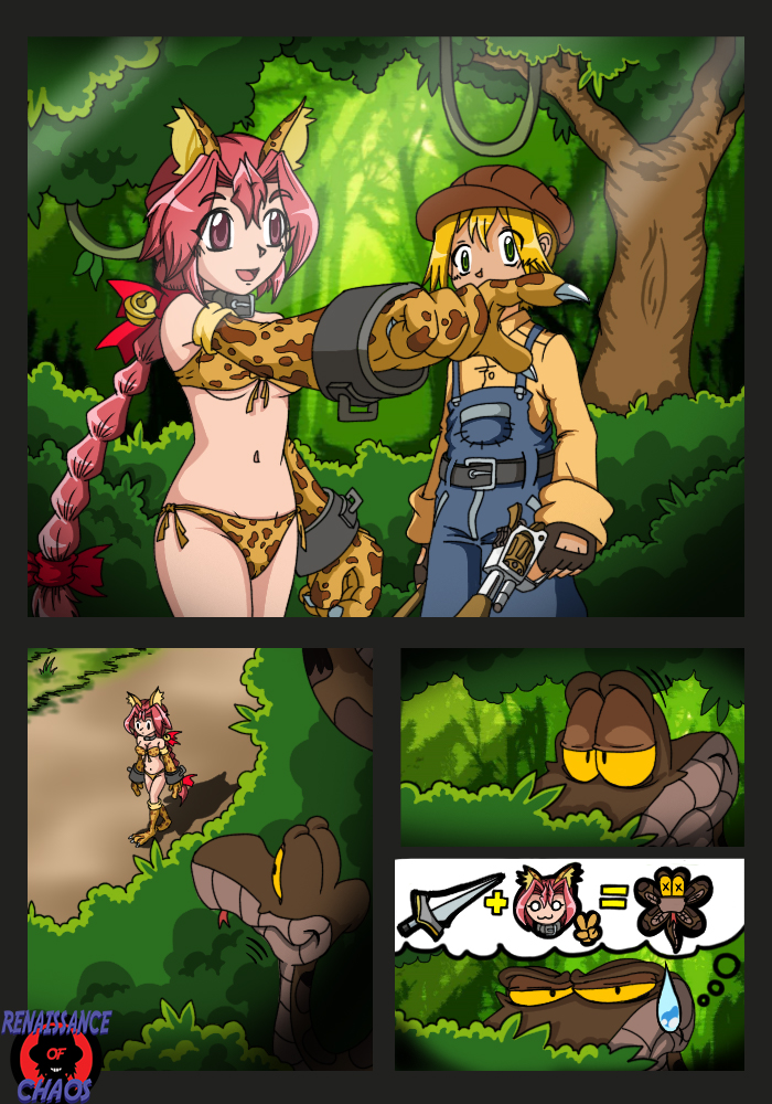DC2xJB: Rainbow Hypnotic Forest Doujin Page 6 by KaaServant -- Fur 