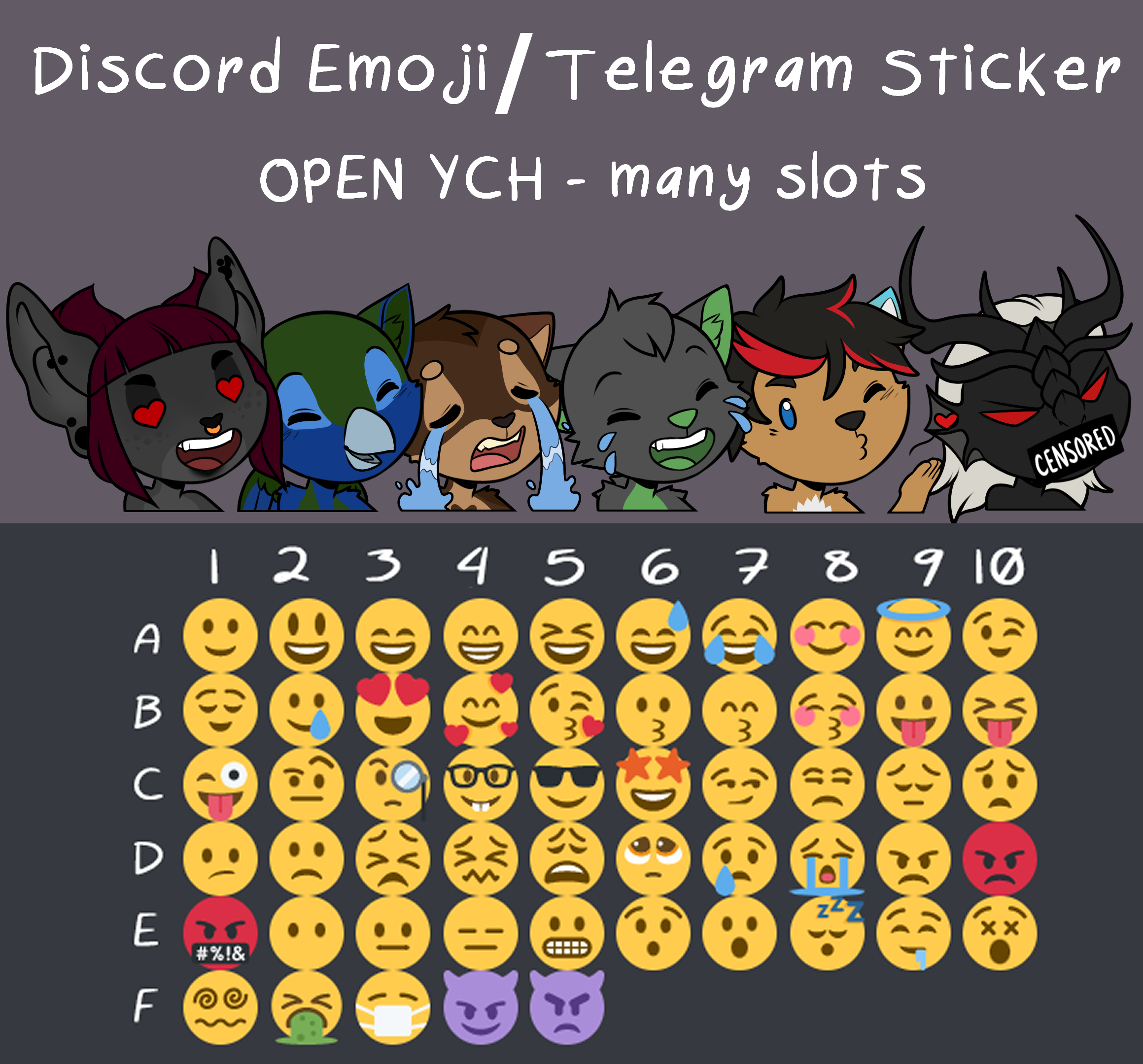 Black Bunny Emotes, Twitch Emotes, Discord Emojis