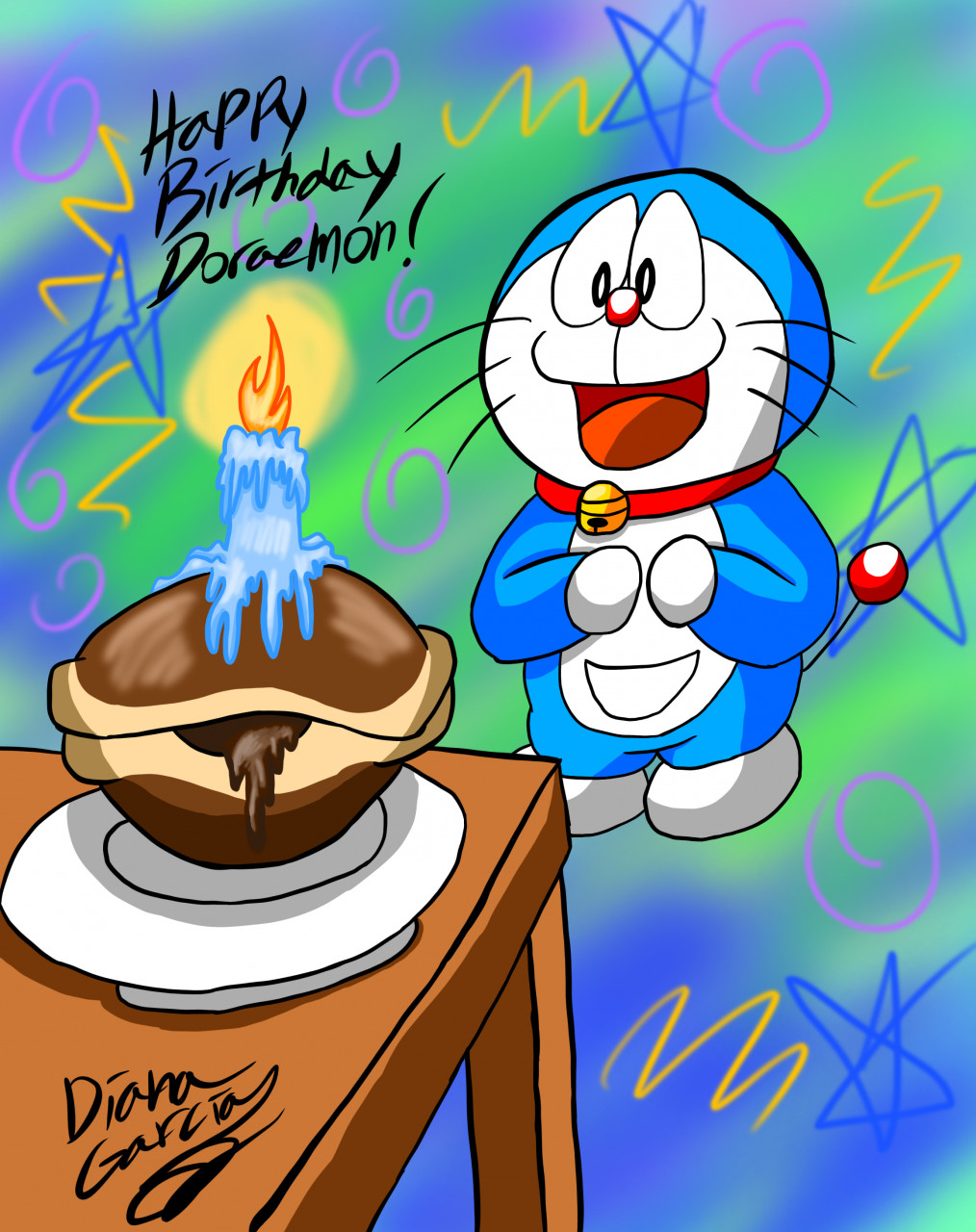 Happy Birthday Doraemon! by KaijuDragonSamuraiRevolution -- Fur Affinity  [dot] net