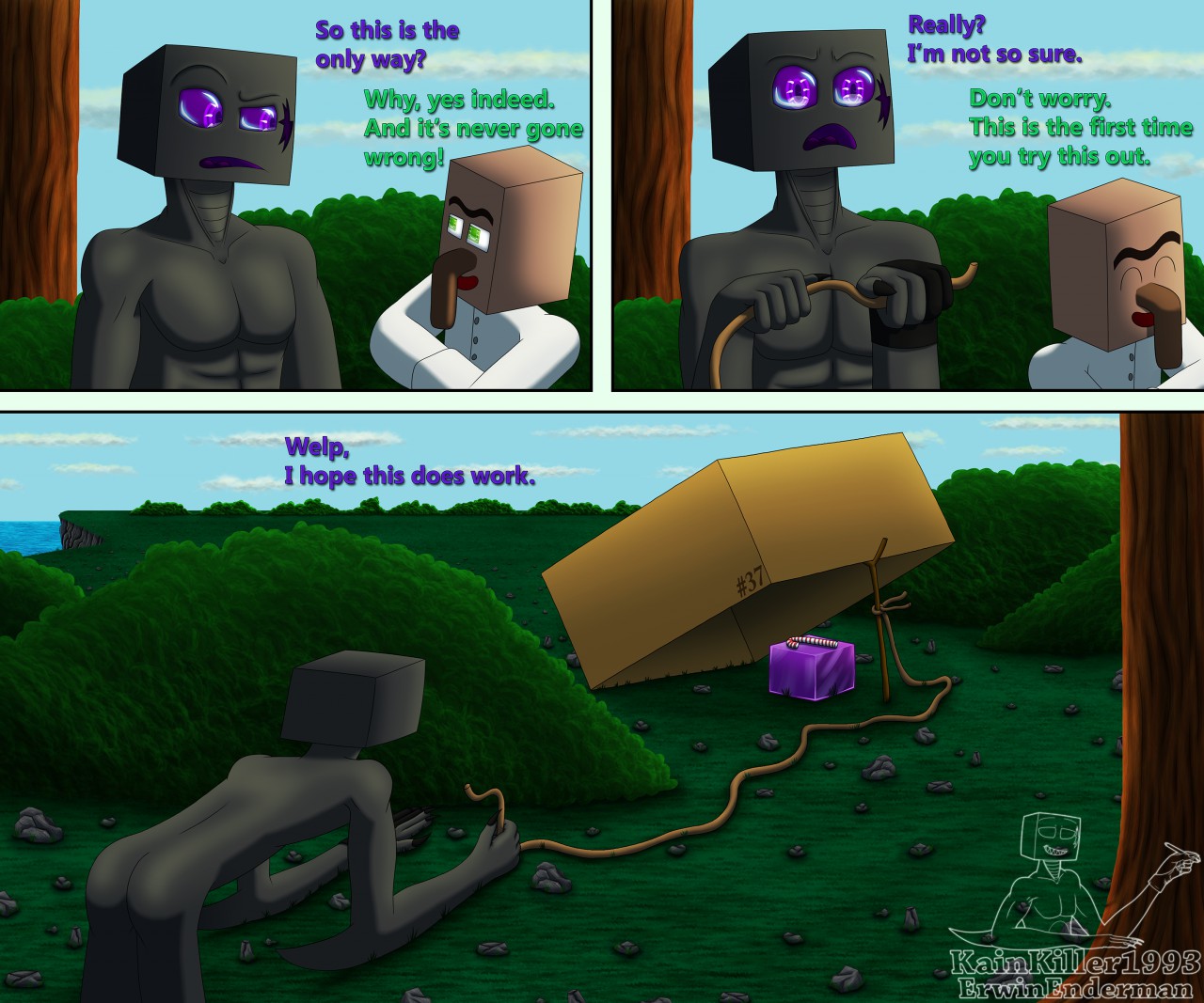 Minecraft fanart - Enderman by DevBurmak on DeviantArt