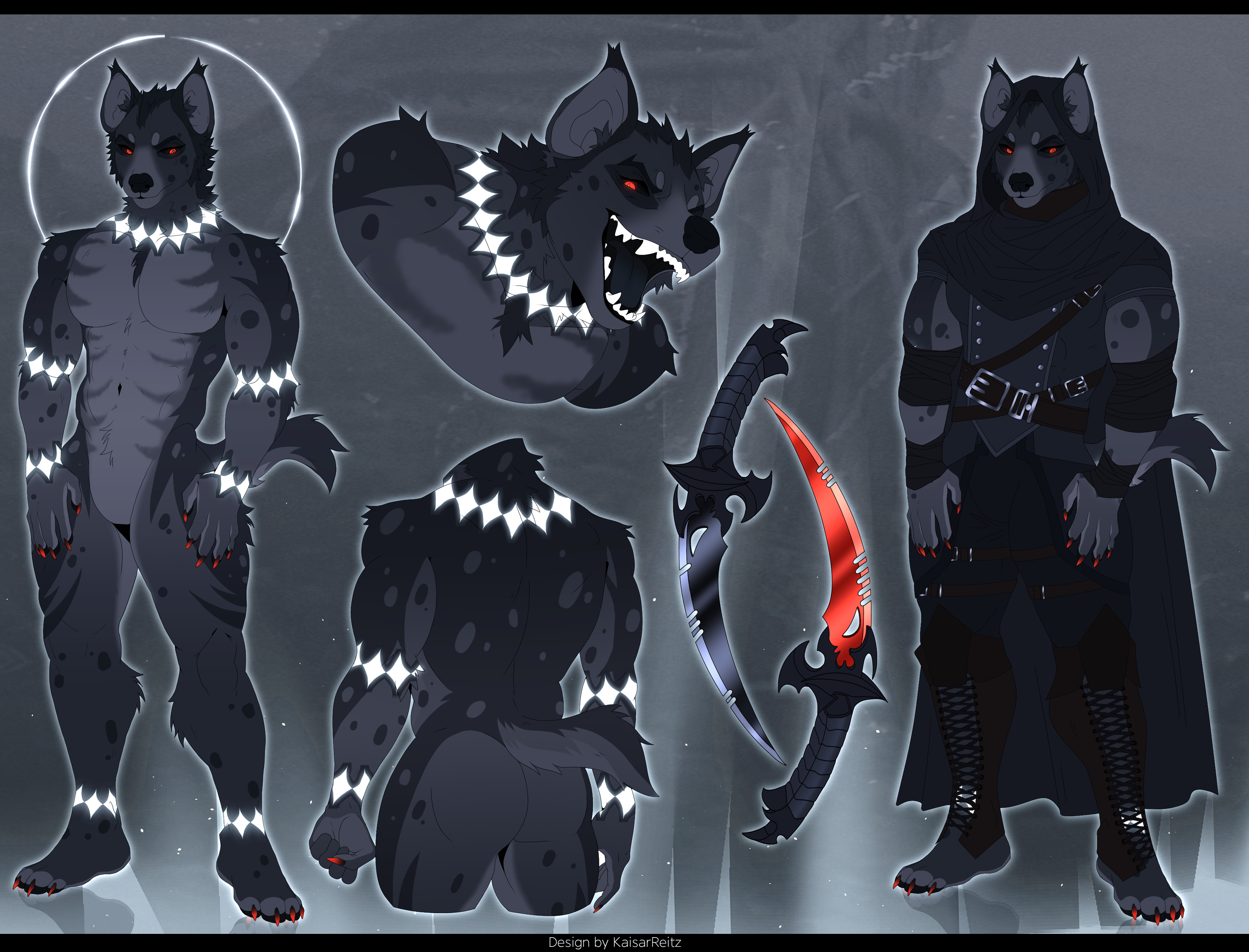 C] Demon Hyena / Full reference & outfit by KaisarReitz -- Fur Affinity  [dot] net