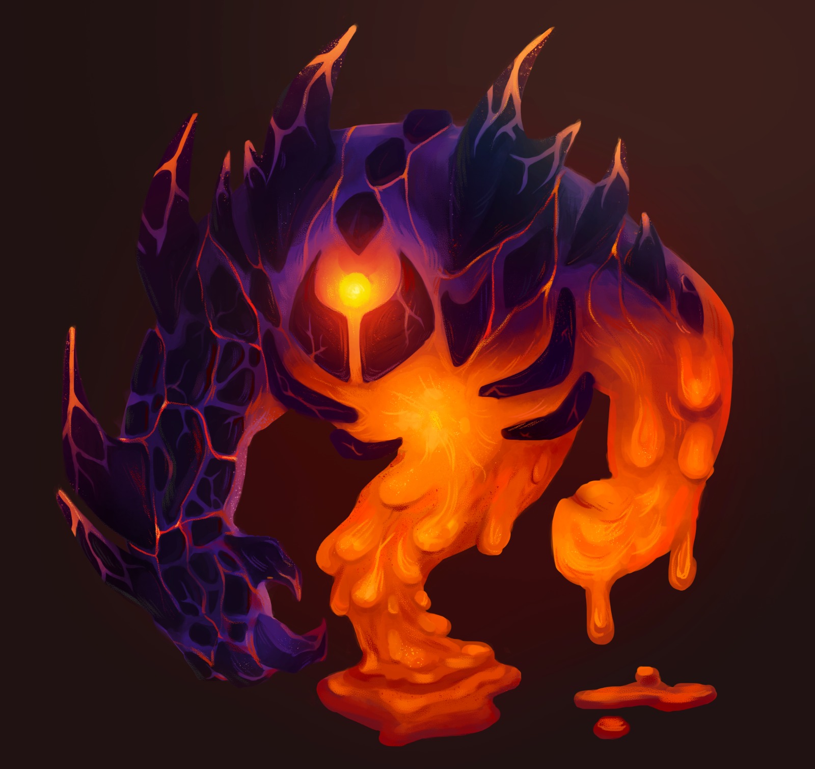 Lava & Obsidian Monster by kaisyna -- Fur Affinity [dot] net