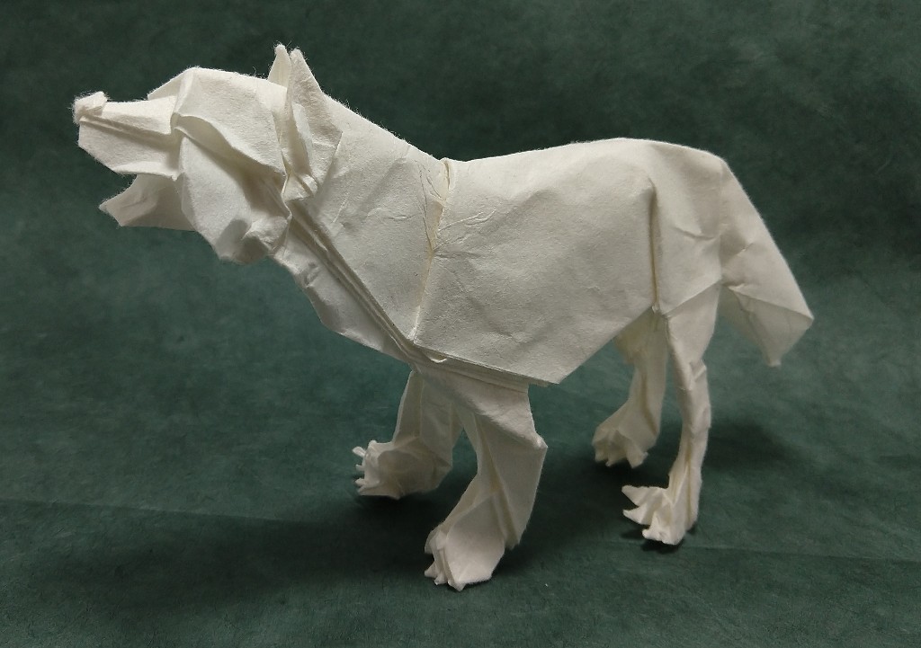 origami wolf