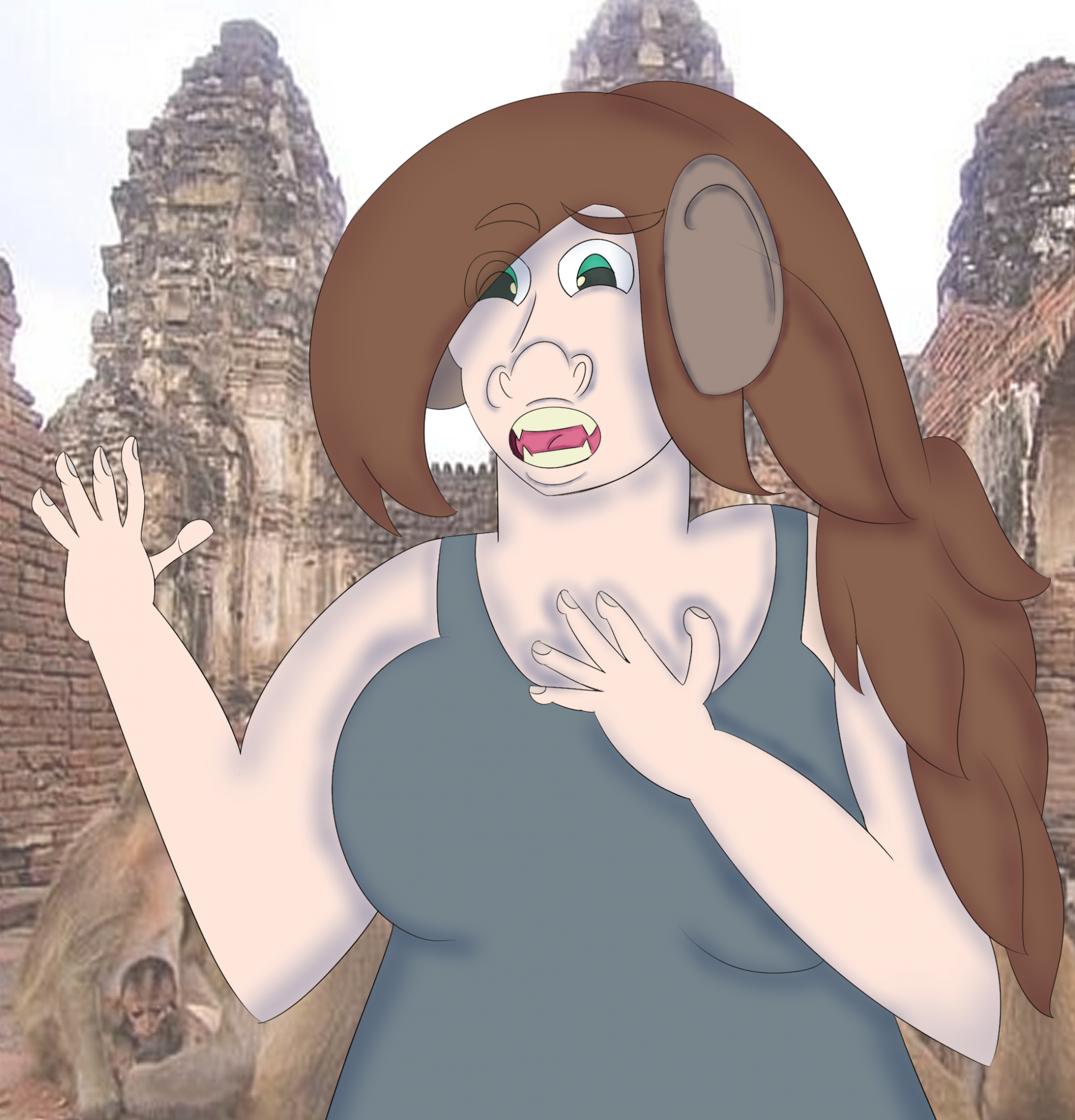 Lara Croft exploring the Monkey Temple by Kalok11 -- Fur Affinity [dot] net