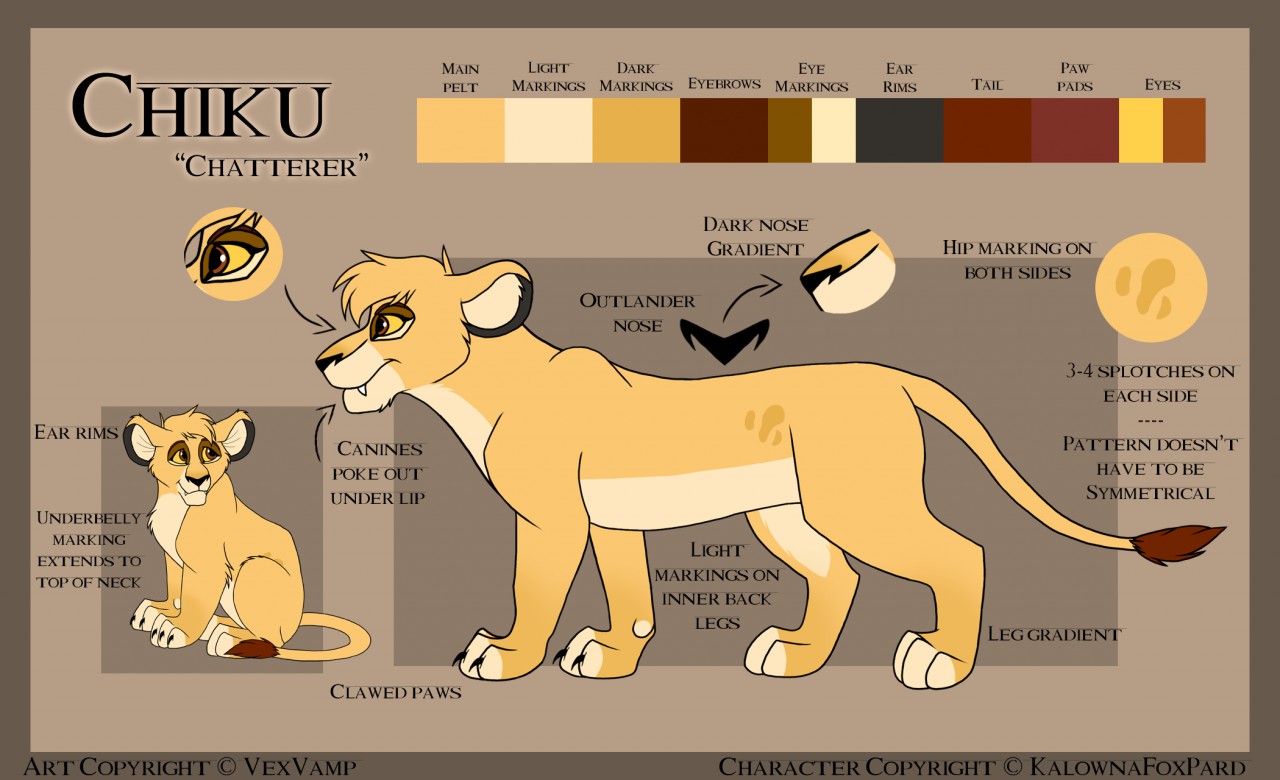 Chiku: The Lion King feral reference by KalownaFoxPard -- Fur Affinity  [dot] net