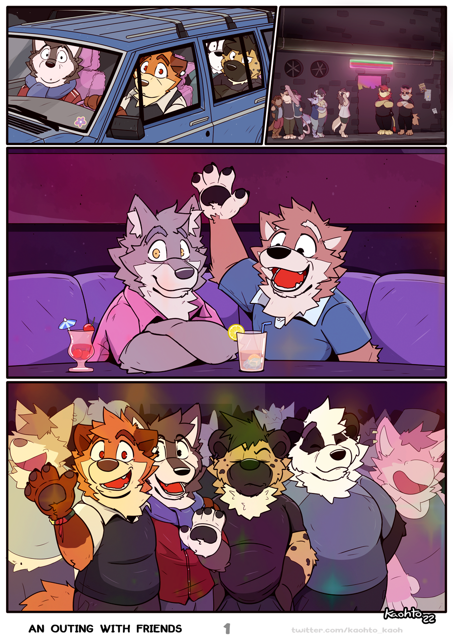 An outing with friends (Page 1) by kaohto -- Fur Affinity [dot] net