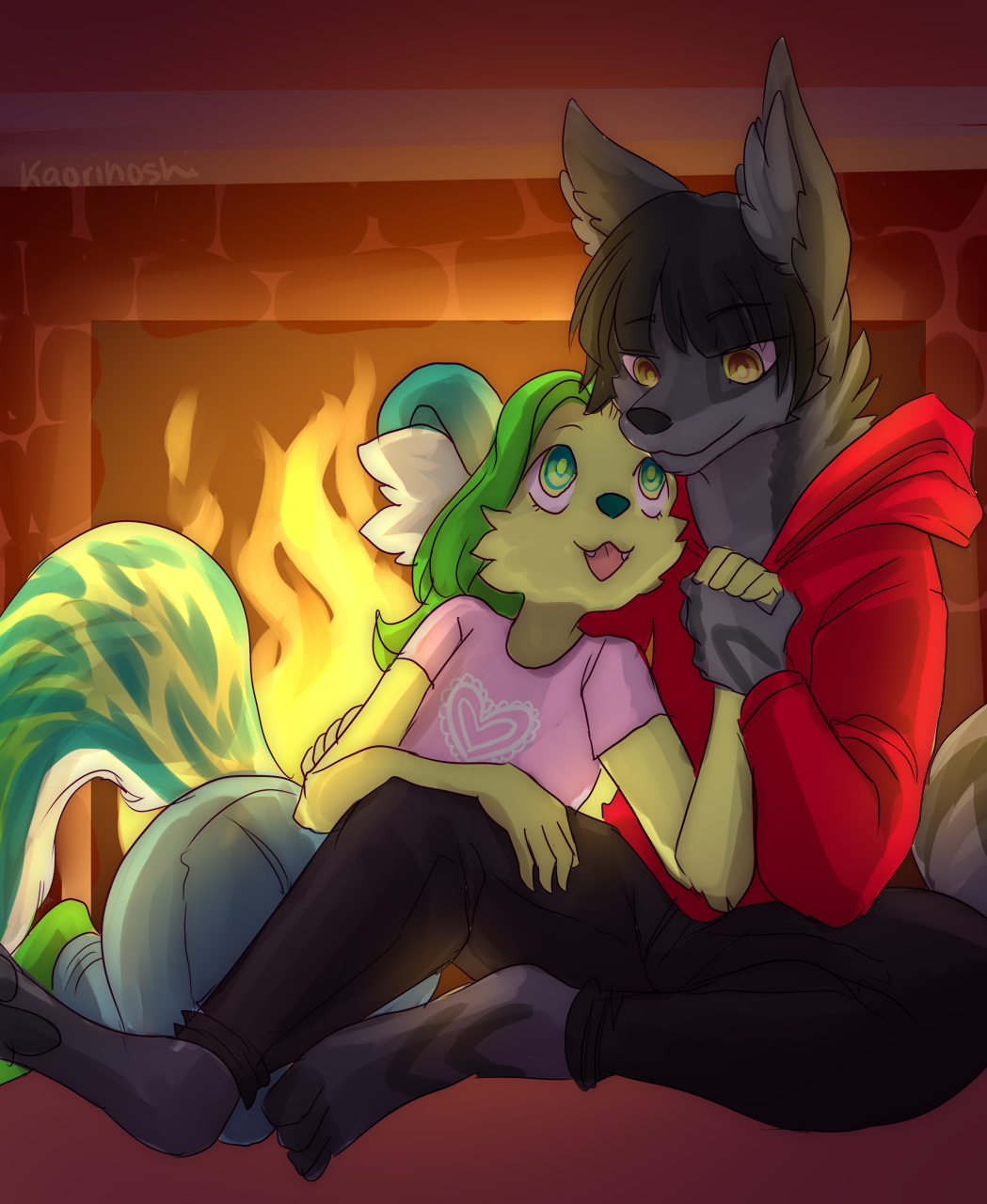 Smothering Hug by IKilledSociety -- Fur Affinity [dot] net