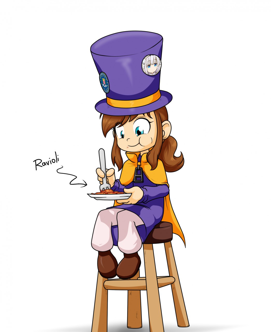 I decided to draw Hat kid for the first time :D by SlightlySmoked on  Newgrounds