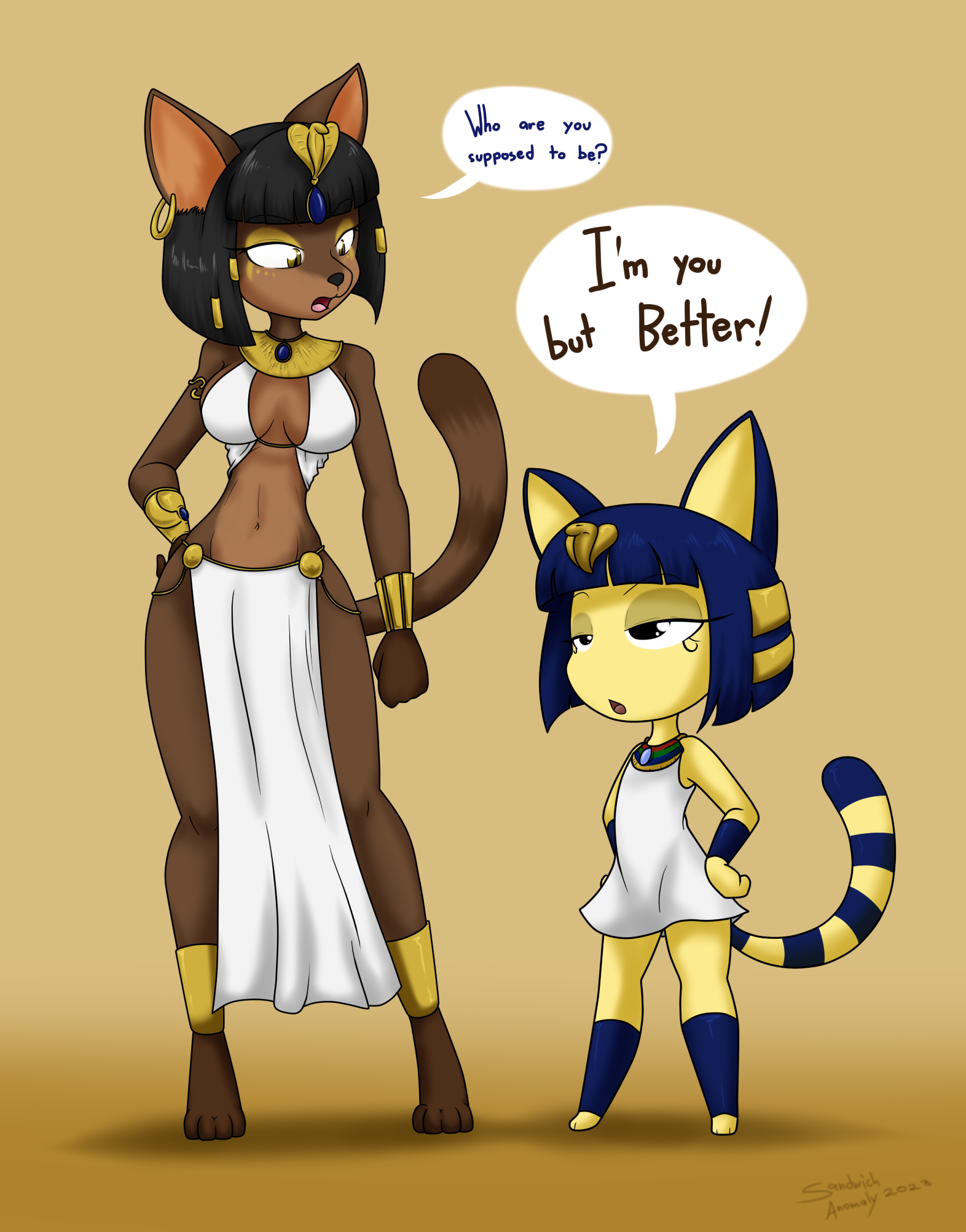 Egyptian cats by kaostheory901 -- Fur Affinity [dot] net