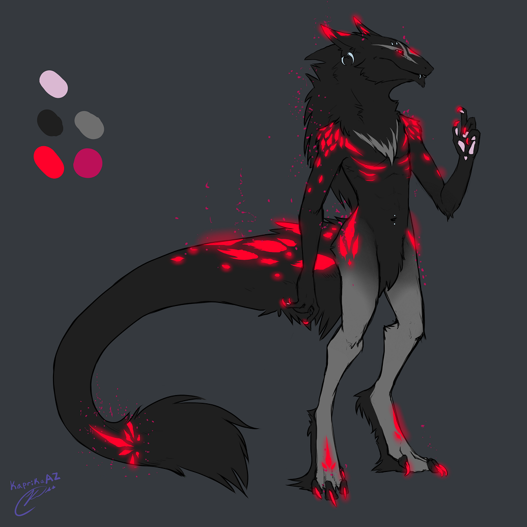 Custom sergal male Jaakuna_Okami_No by KaprikaAZ -- Fur Affinity [dot] net