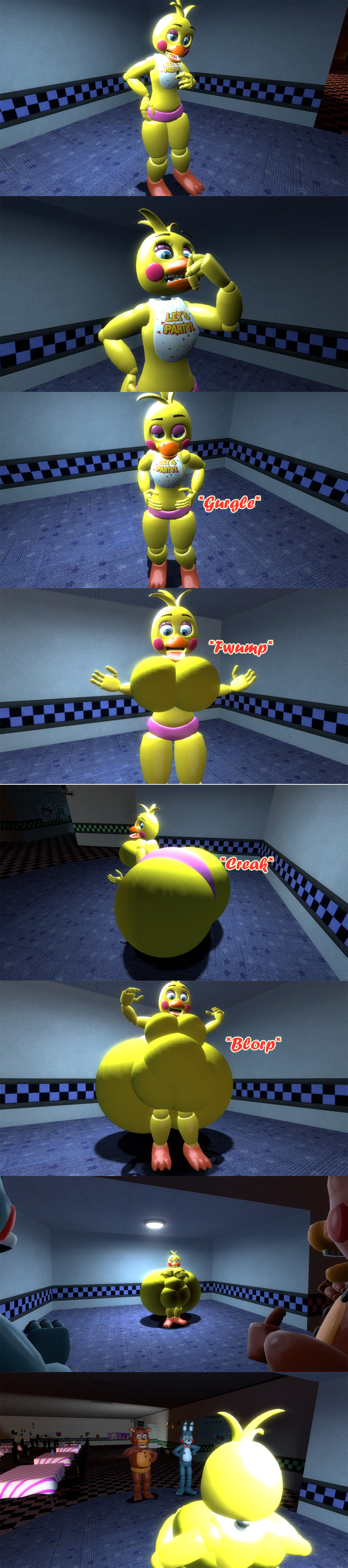 a quick toy chica boob squish by Photo-Cyanide on Newgrounds