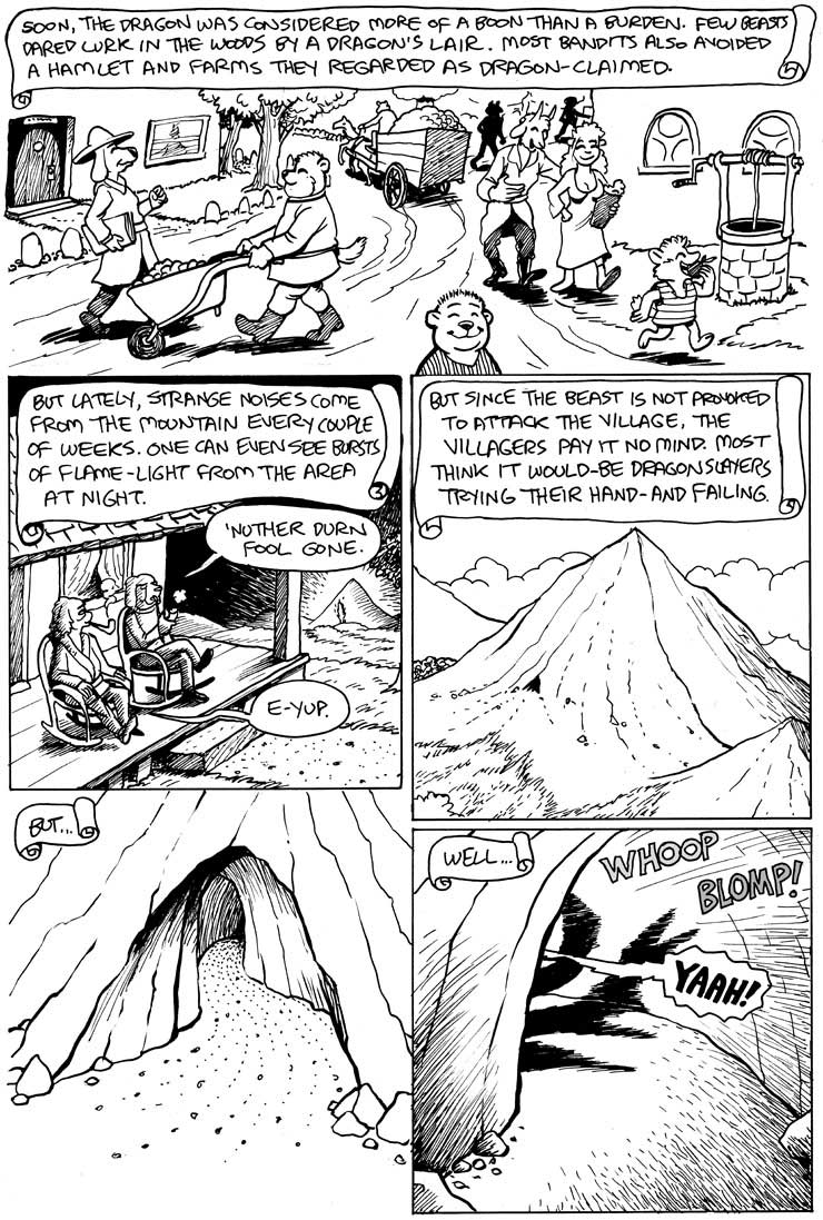 Here There Be Dragons part 3, page 2. Click to change the View. 