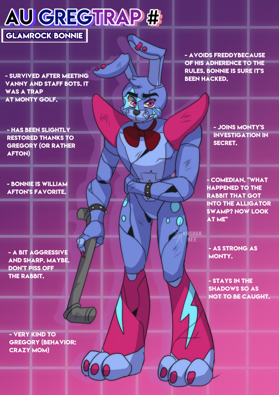 AU GREGTRAP RESUME: Glamrock Bonnie by KasugaBee -- Fur Affinity [dot] net