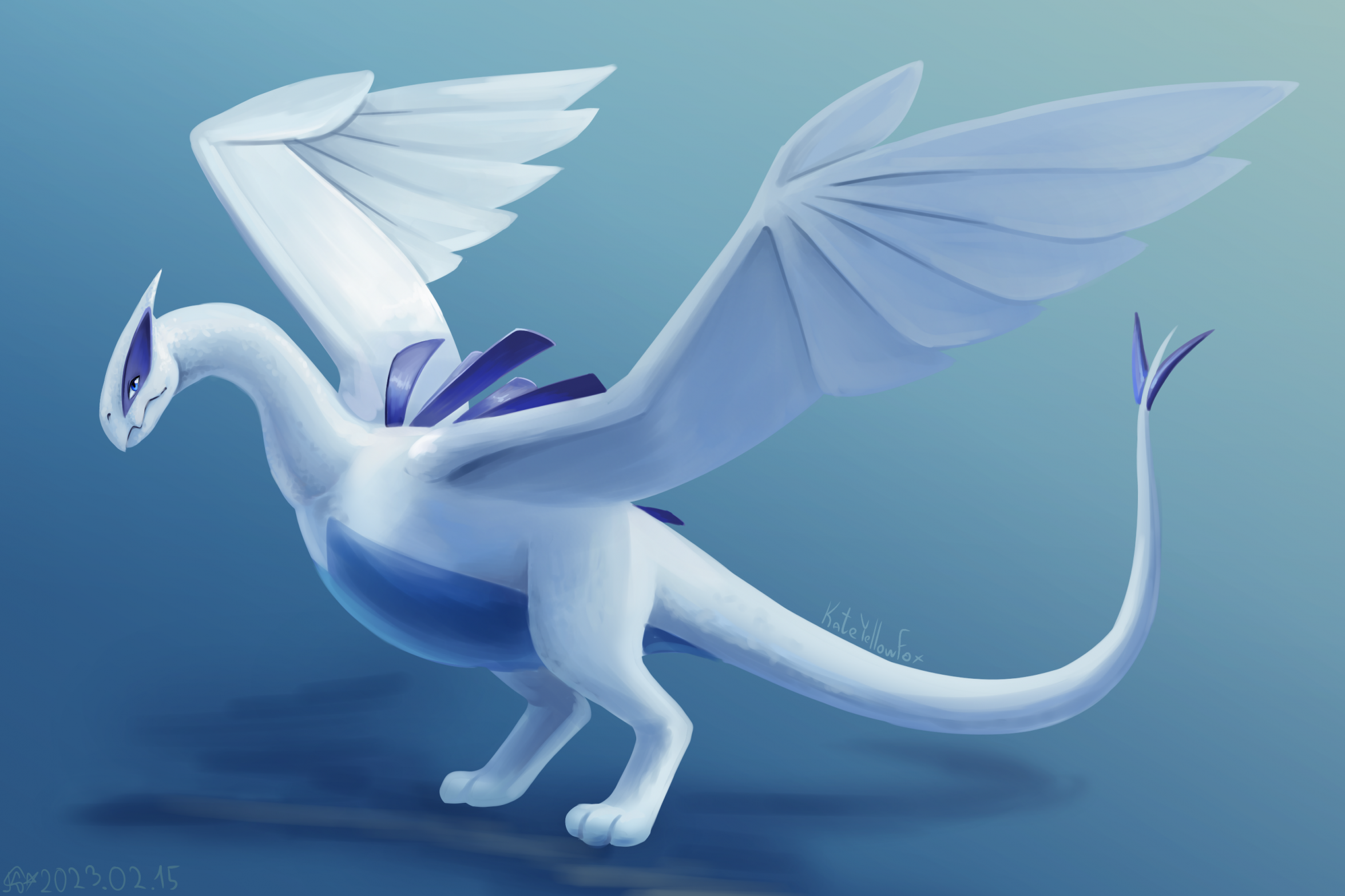 Pokemon Lugia by Kate_YellowFox -- Fur Affinity [dot] net