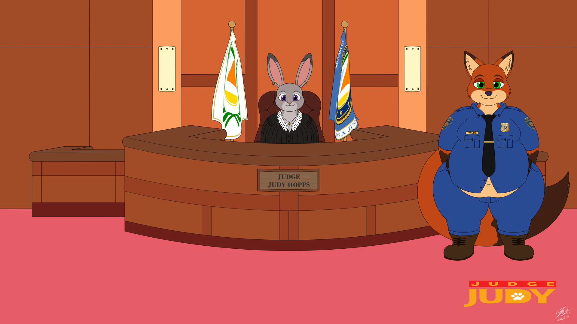 Judge Judy Hopps by KatTheFoxtaur -- Fur Affinity [dot] net