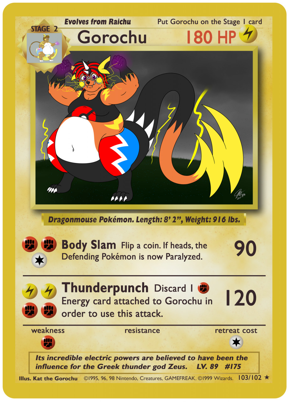 Kat the Gorochu Pokémon Card by -- Fur Affinity [dot] net