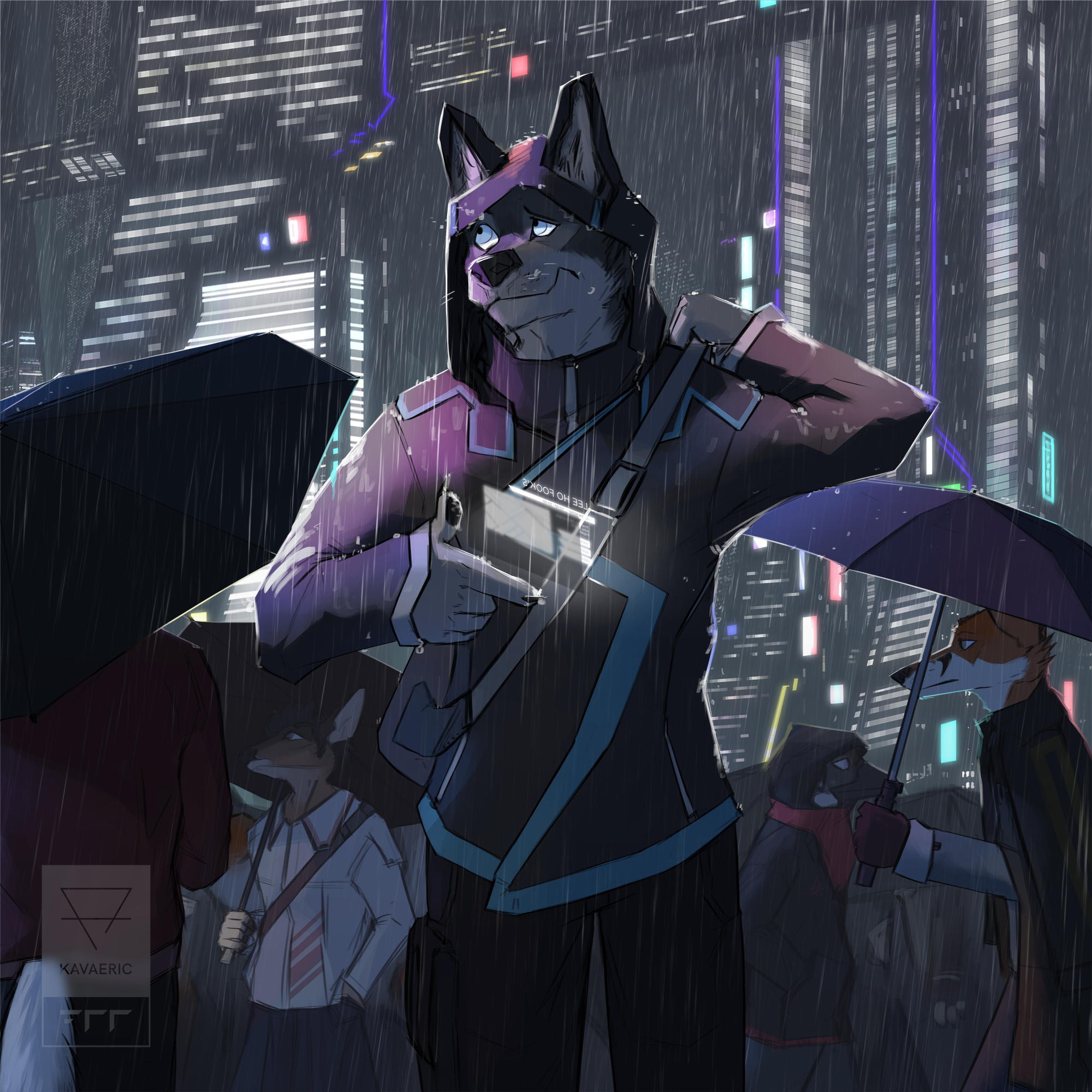 Cyberpunk furry art фото 72