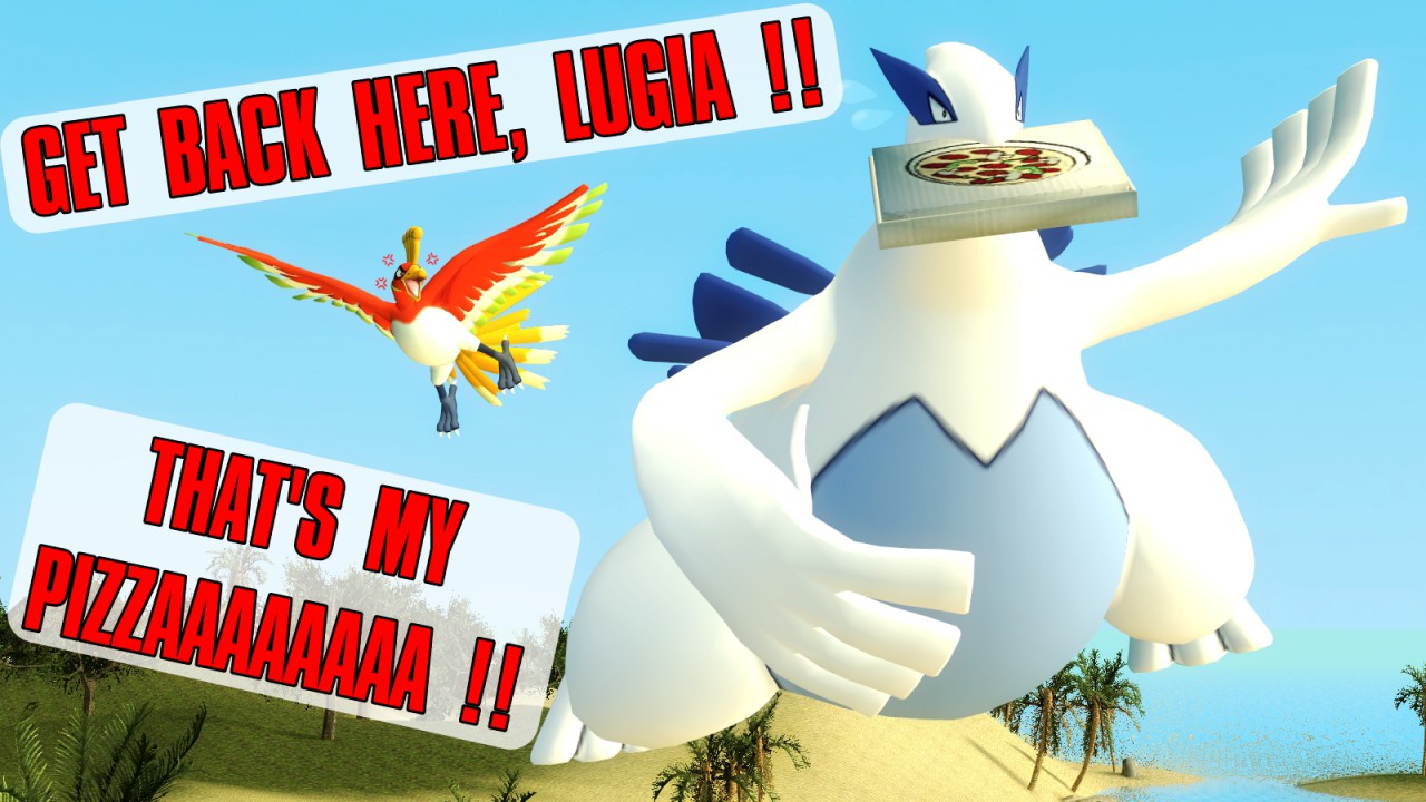 zora on X: real reason lugia has huge hands, to shut ho-oh up