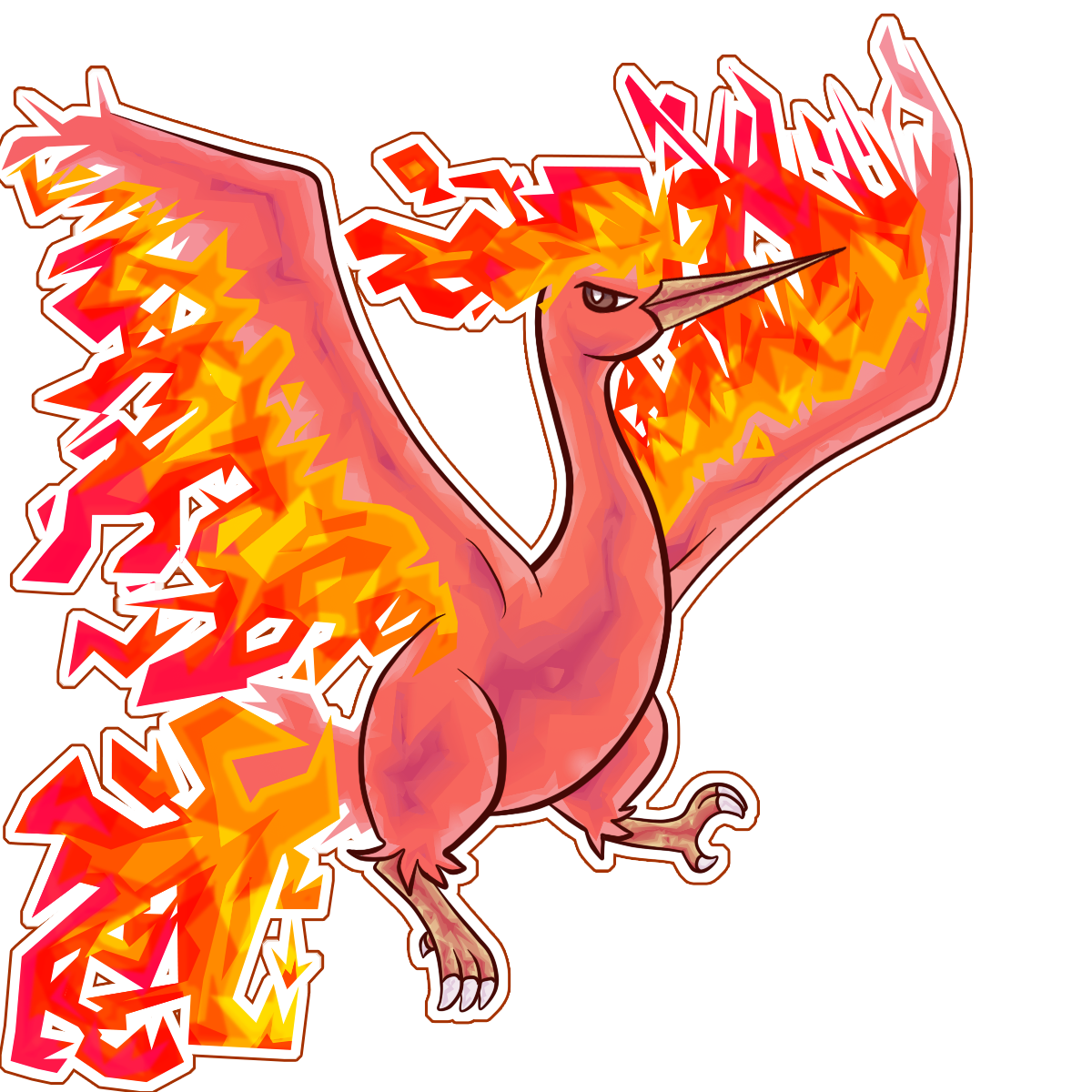 The Team Blaze mascot is here! Shiny Moltres found on Yellow