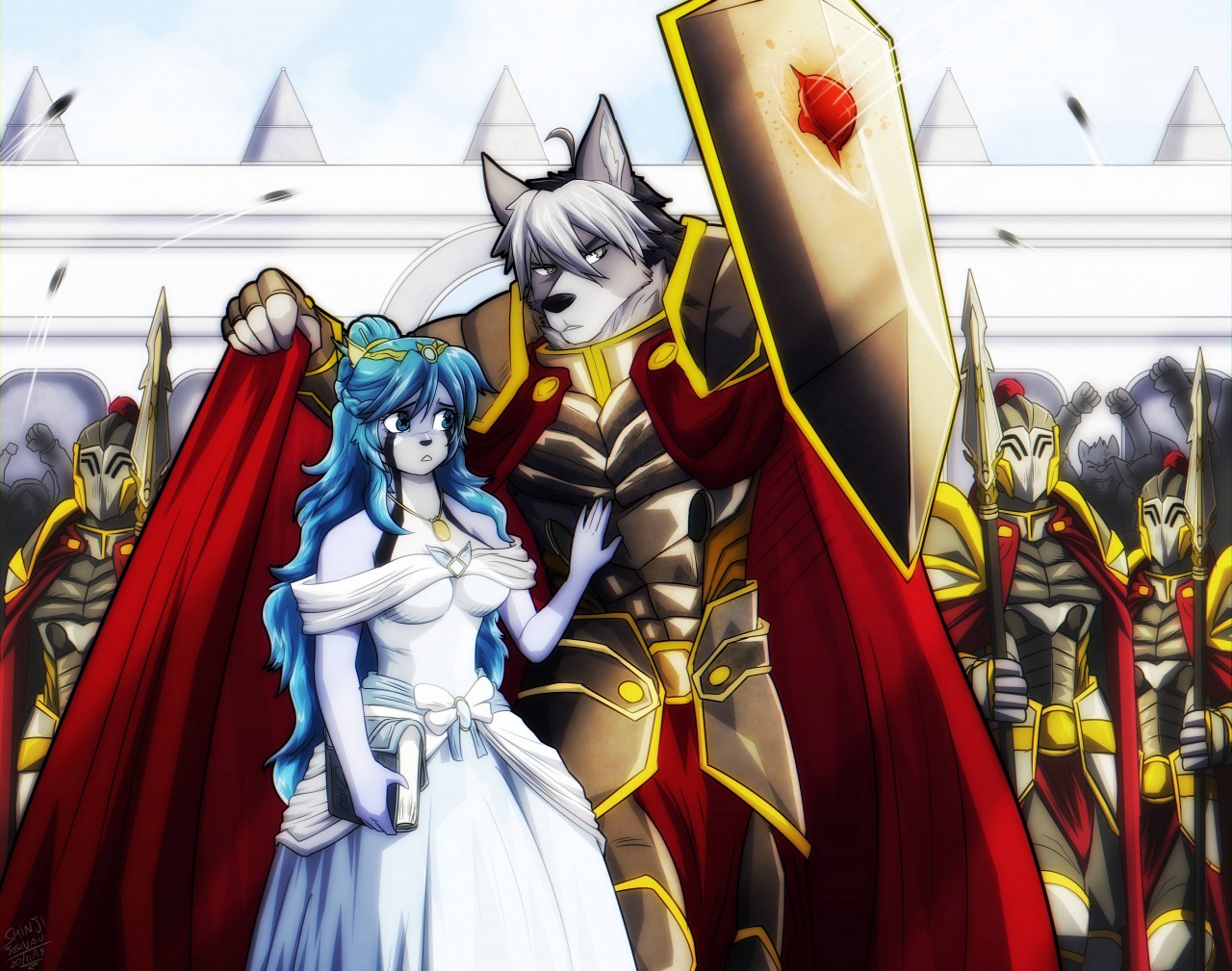 Knight and The Princess by Kazami -- Fur Affinity [dot] net