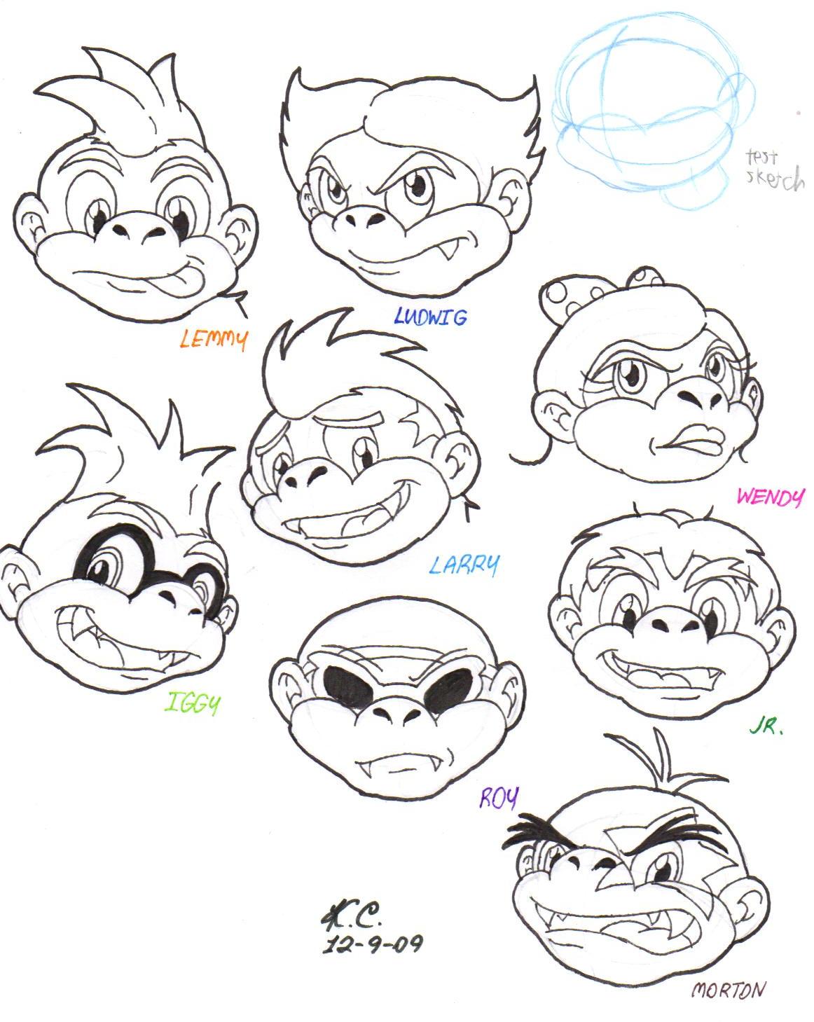 How to Draw Super Mario Bros, Bowser & Koopalings #226