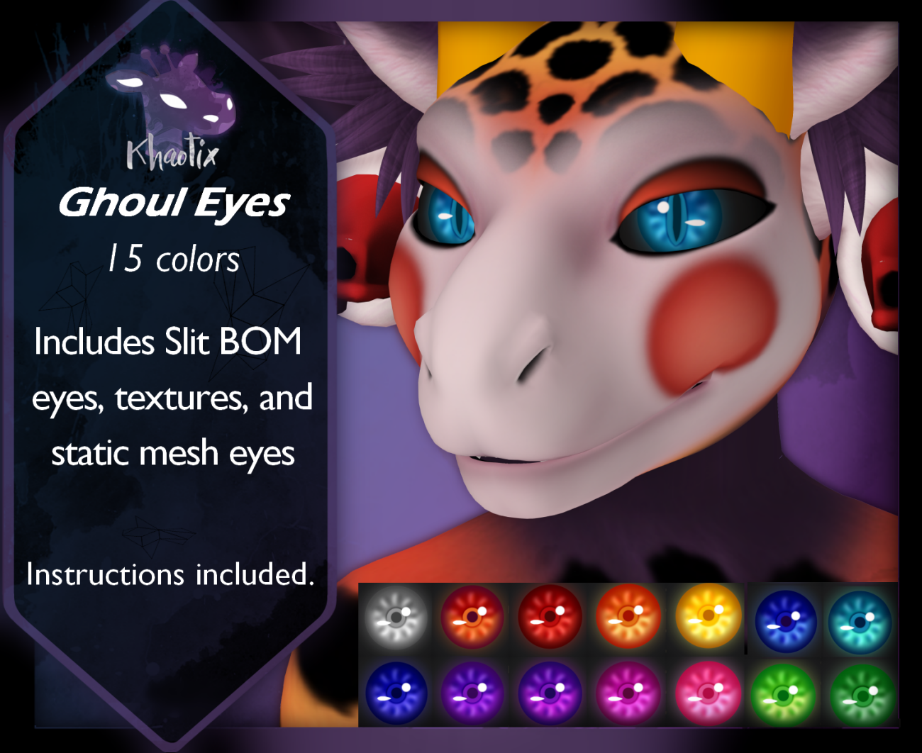 Khaotix - BOM Slitted Ghoul Eyes