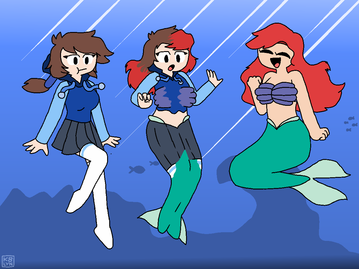 ariel the little mermaid transformation