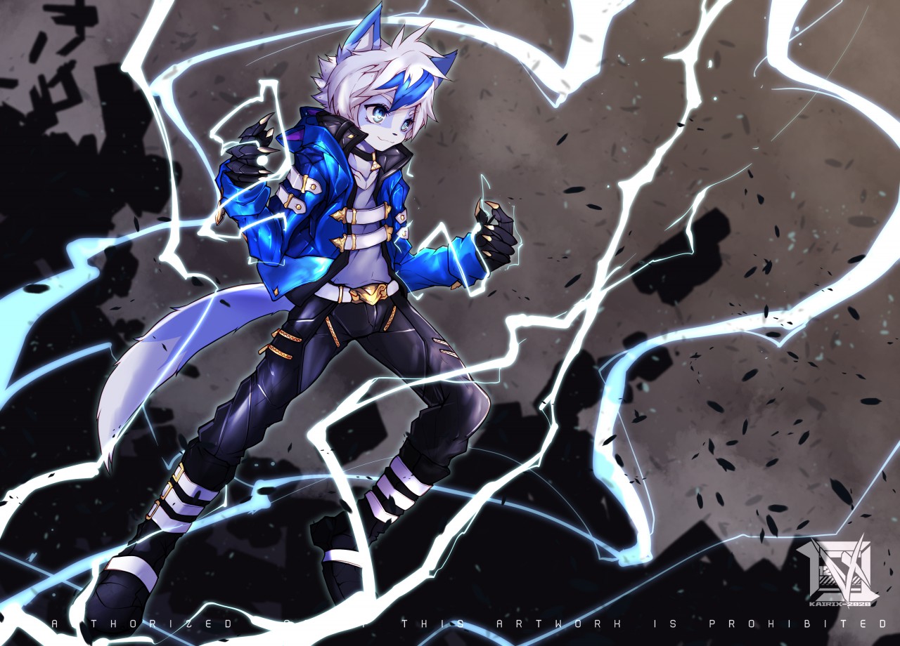 anime lightning mage