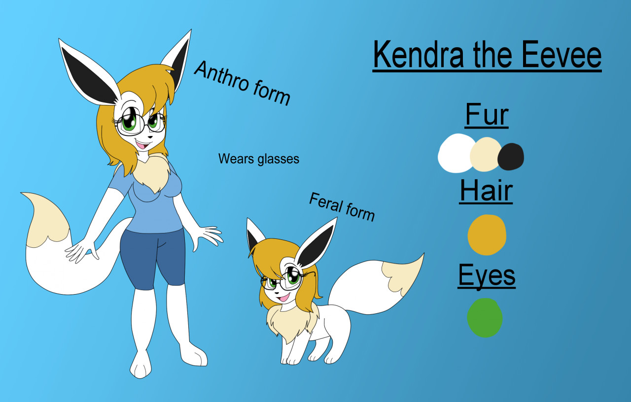 Kendra the Shiny Eevee - Been a while since I made some rule 63