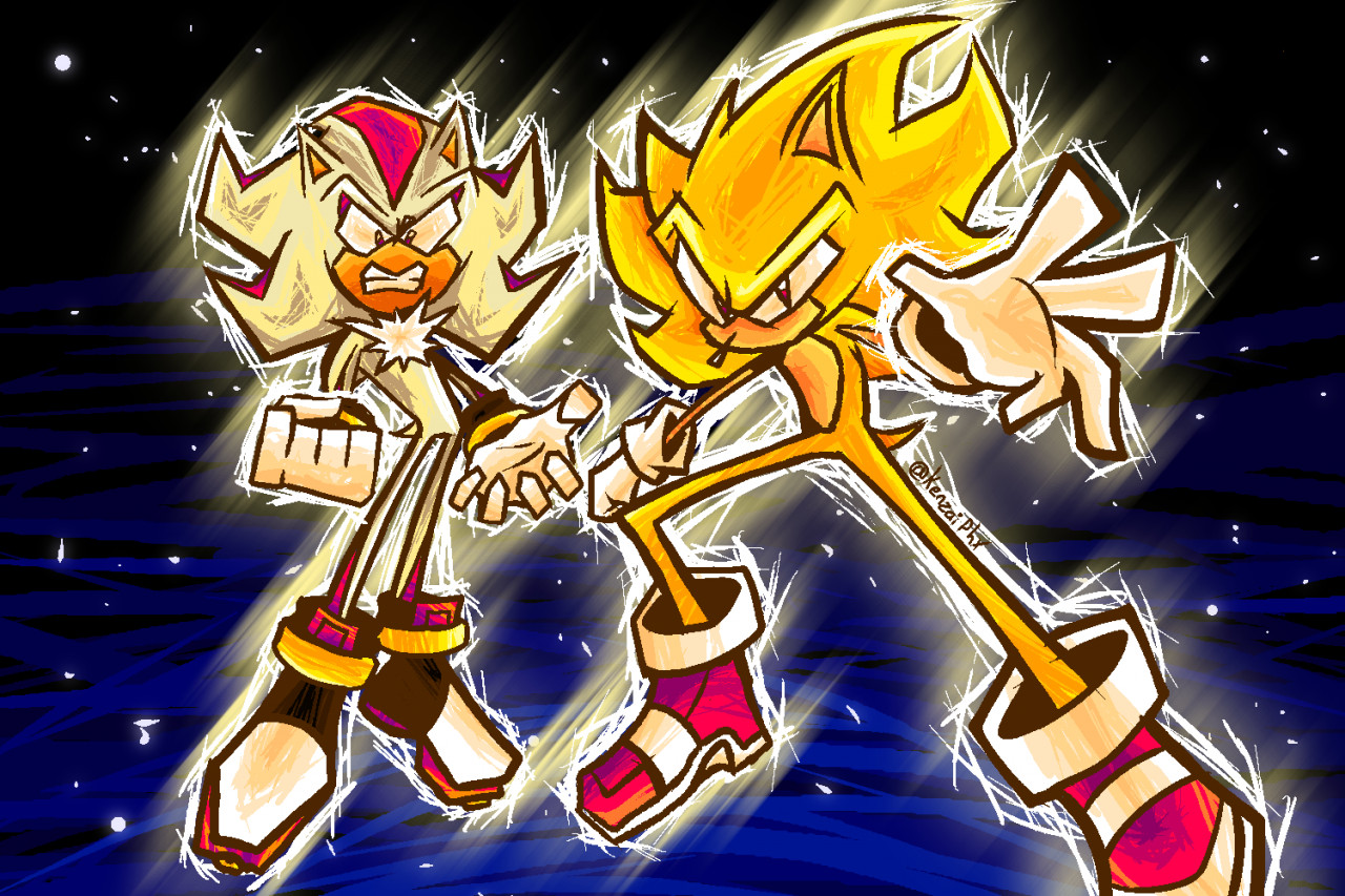 Super Sonic 3  Hedgehog art, Sonic and shadow, Sonic fan art