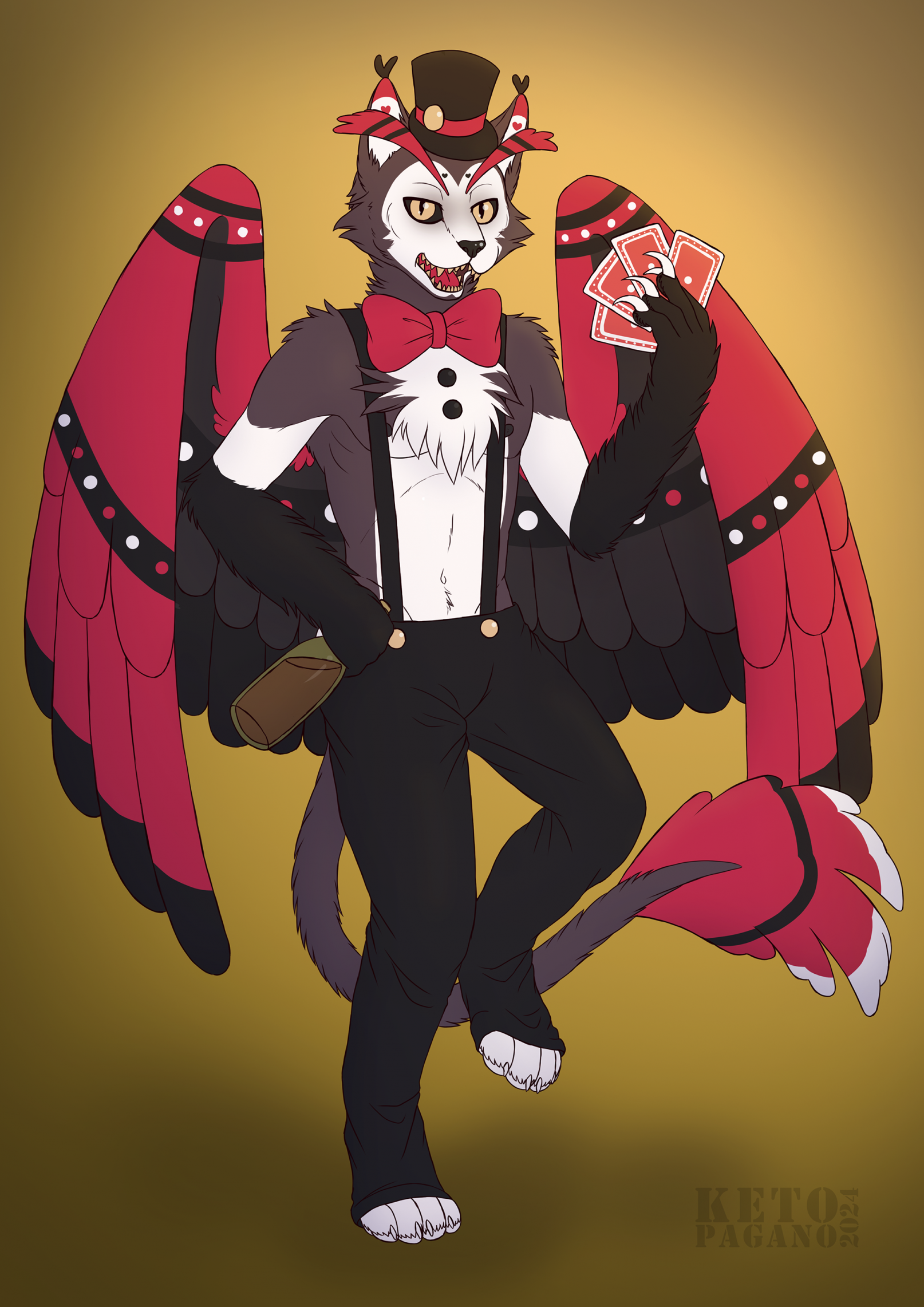 Husk from Hazbin Hotel Fanart by Keto-Pagano -- Fur Affinity [dot] net