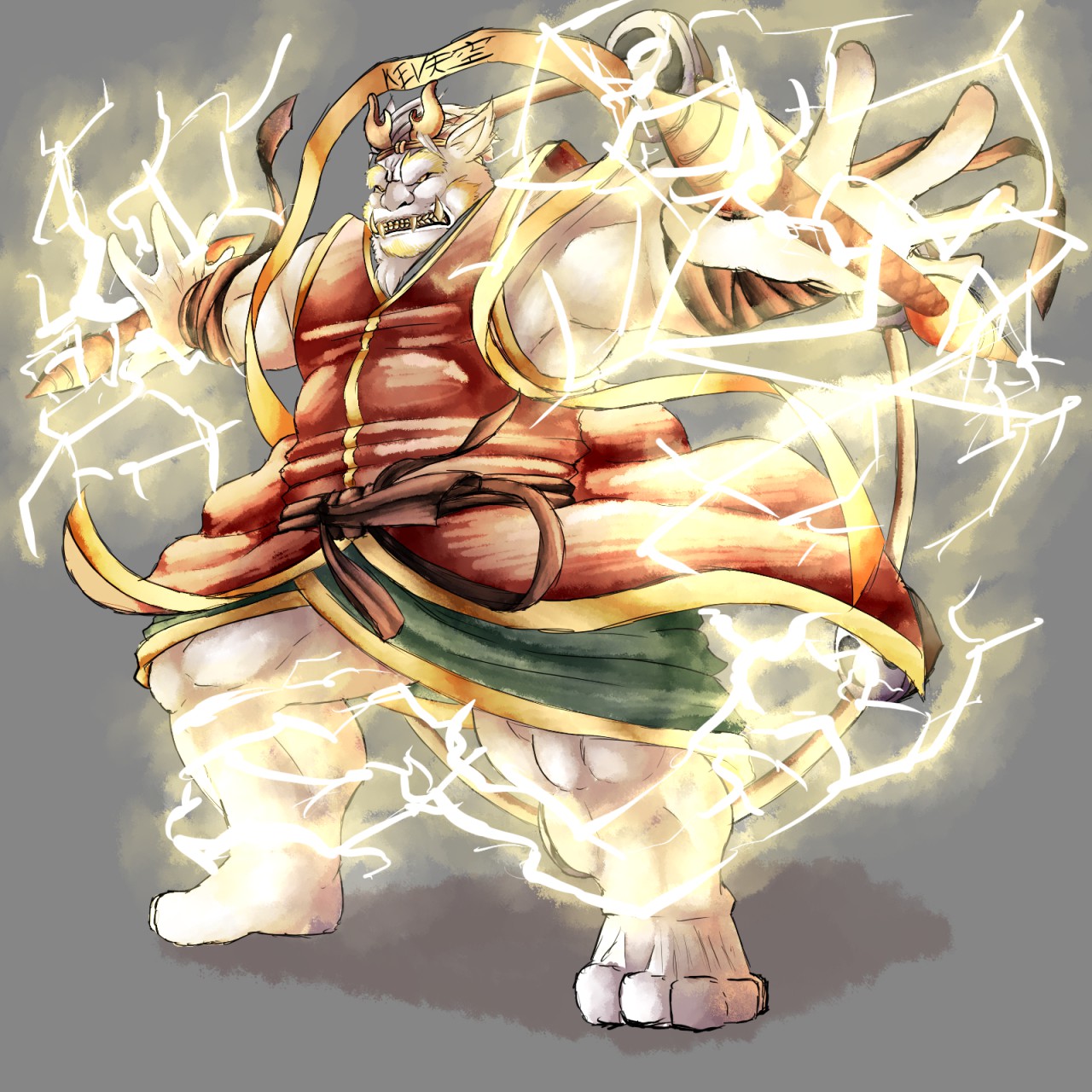 Raijin, Lightning god by kevinskylet111999 -- Fur Affinity [dot] net