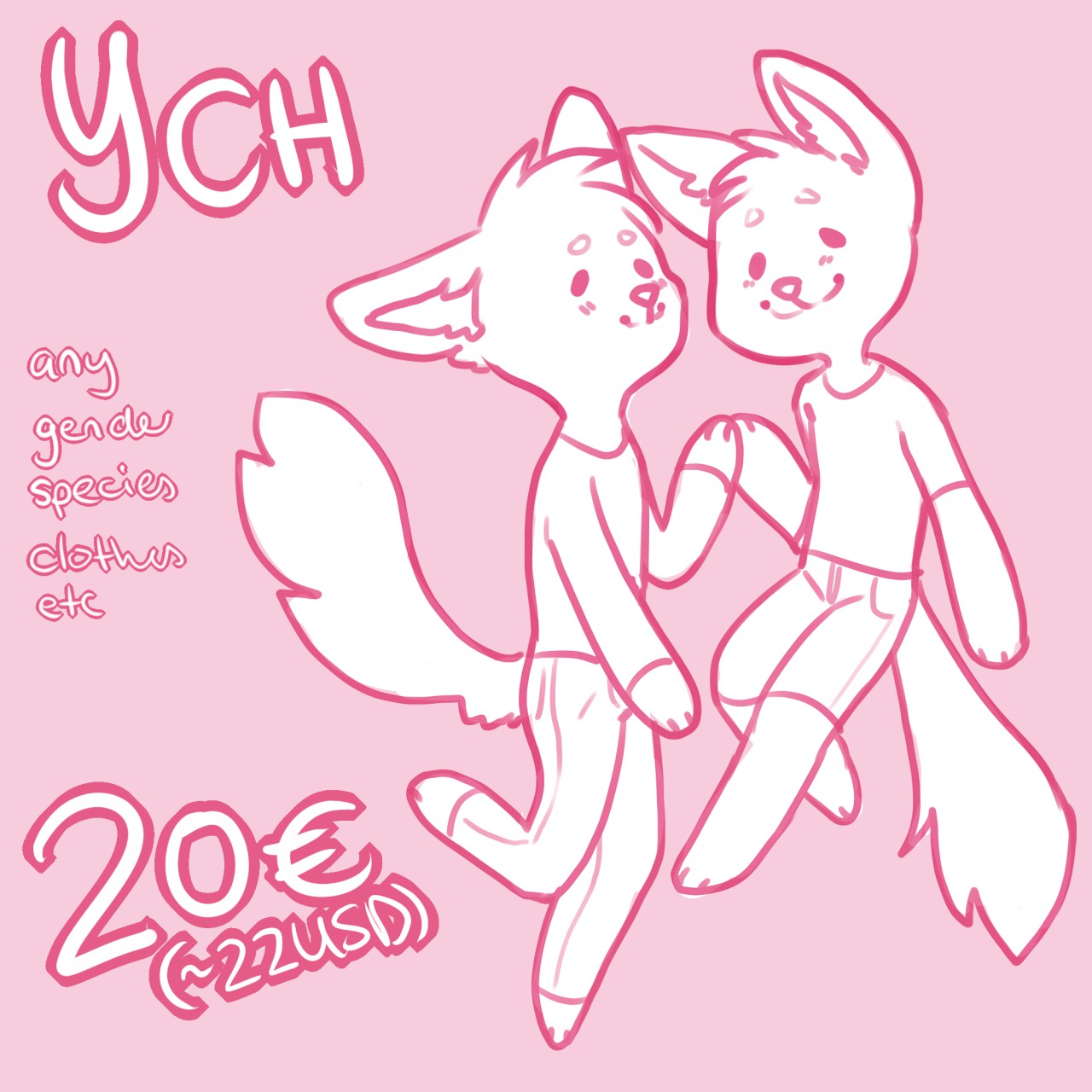 OPEN 3/5) COUPLE YCH - 20$ by Sophaaa on DeviantArt | Anime poses reference,  Drawing base, Drawing reference poses
