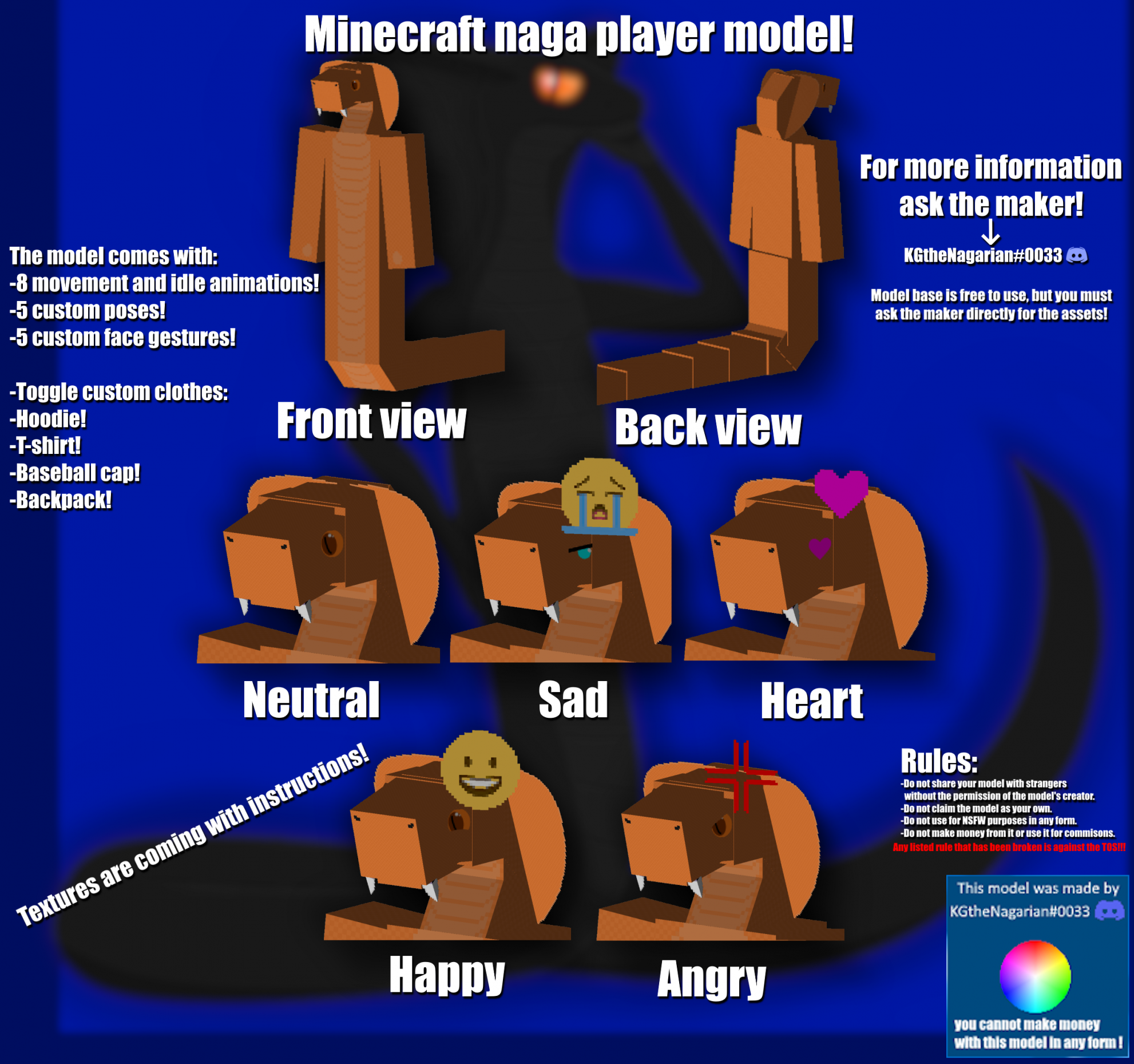 KGs Minecraft Naga avatar 12 by KGsmolbirb -- Fur Affinity [dot] net