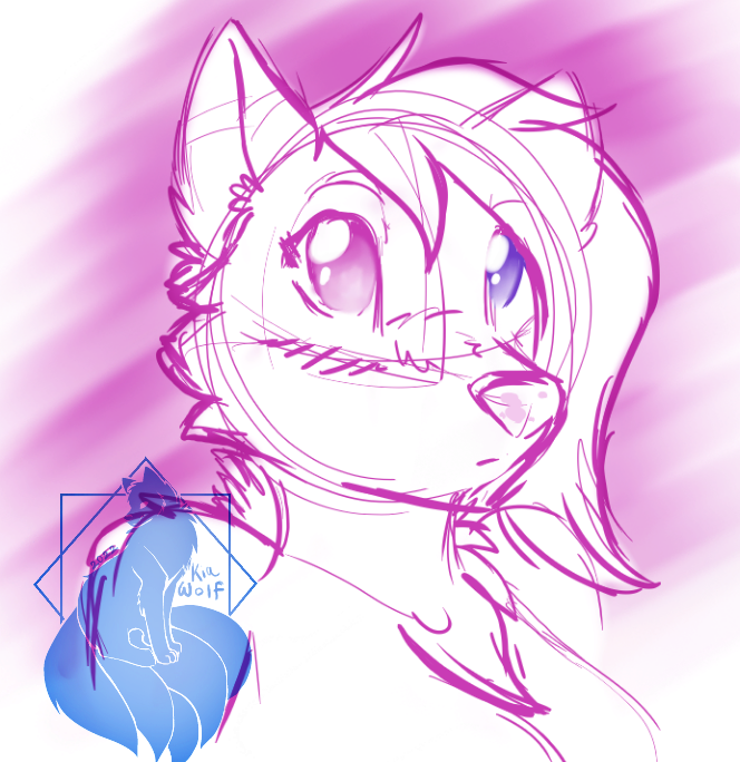 ~sketch headshot ~ .:Mel:. by Kiathewolf27 -- Fur Affinity [dot] net