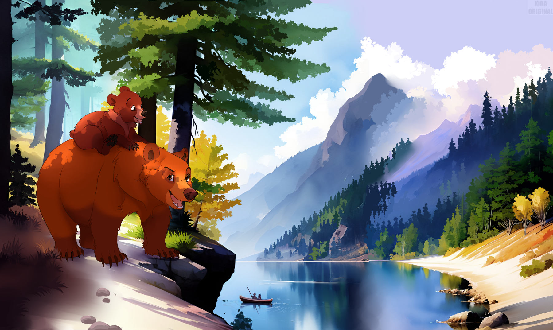 Wallpapers Cartoons  Wallpapers Brother Bear Toucher le but by galopawxy   Hebuscom