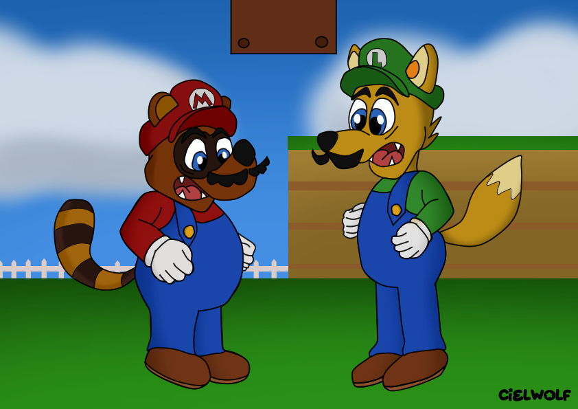 Papa Mario and Mama Luigi by Lampshit on Newgrounds