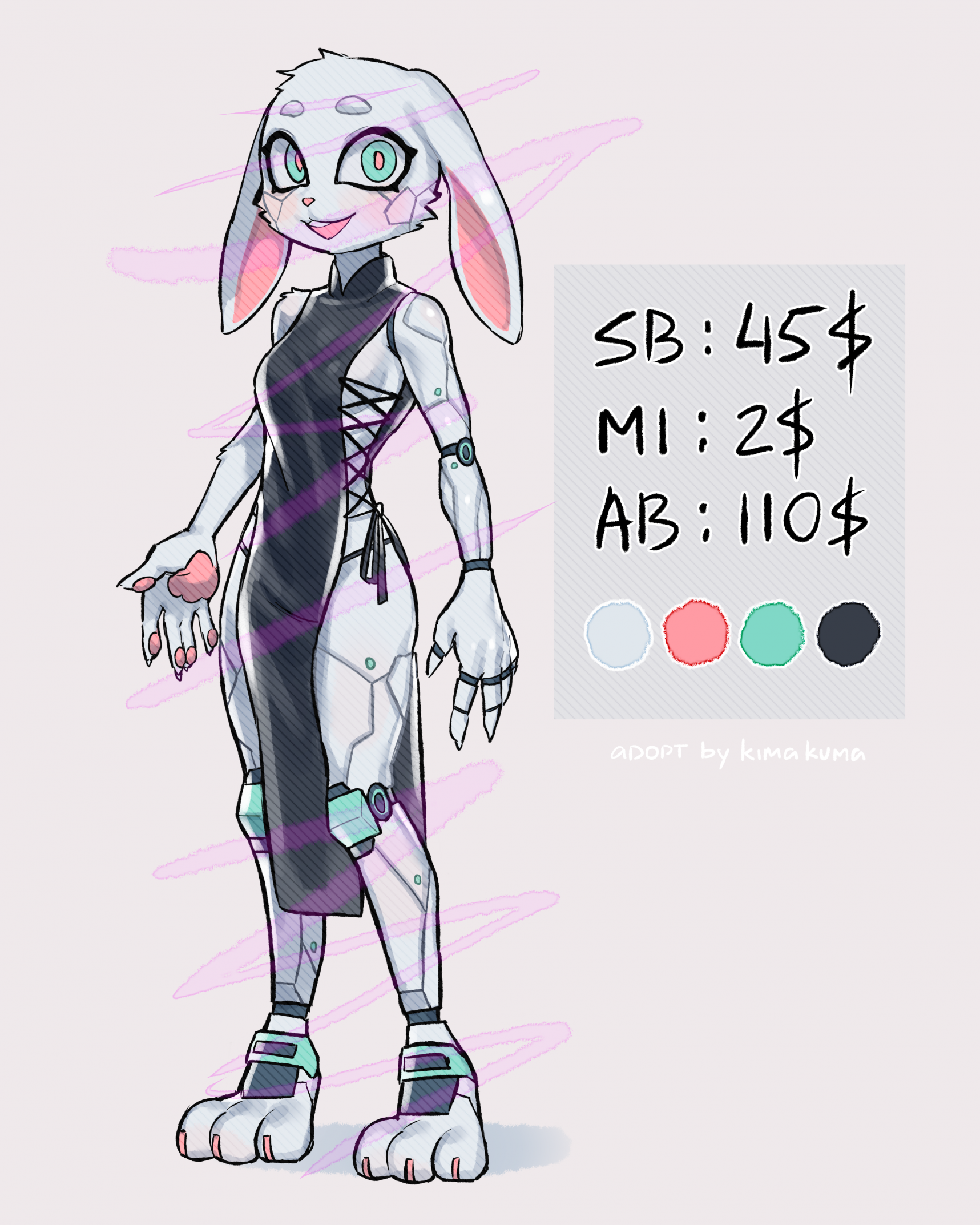 [ADOPT] Cyborg Rabbit (SOLD!)